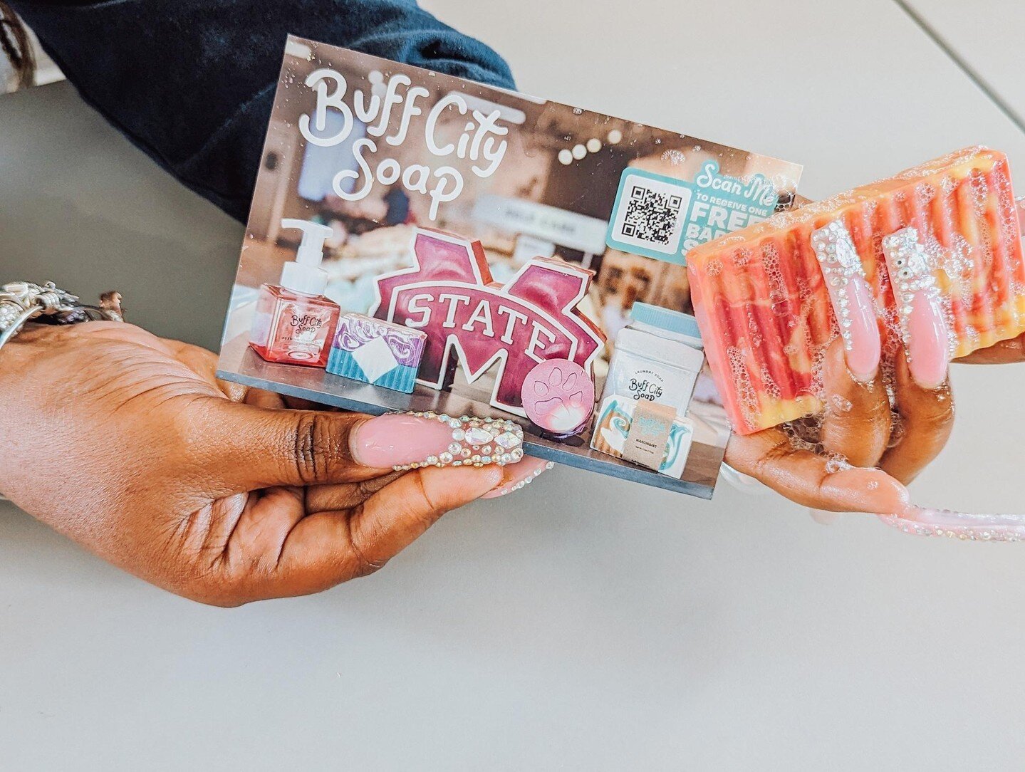 It's WIN-IT-WEDNESDAY!!! Like and tag your favorite @ for a chance to win TWO sample packs from Buff City Soap! Two winners will be announced tomorrow!
