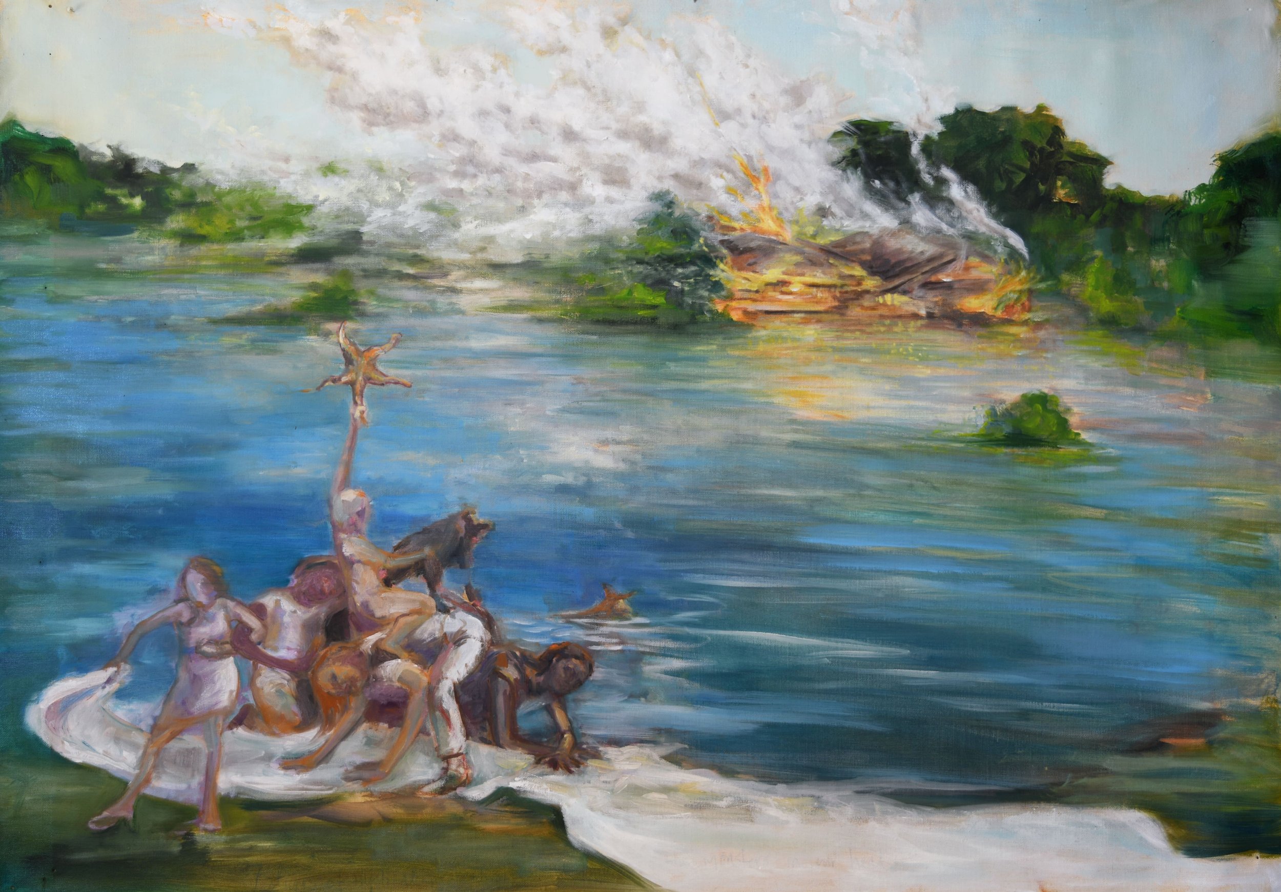 Emily_Hildebrand_Chumbaba and the 7 mystical layers of protection_110 x 80 cm_oil on linen_2022_300dpi-min.jpg