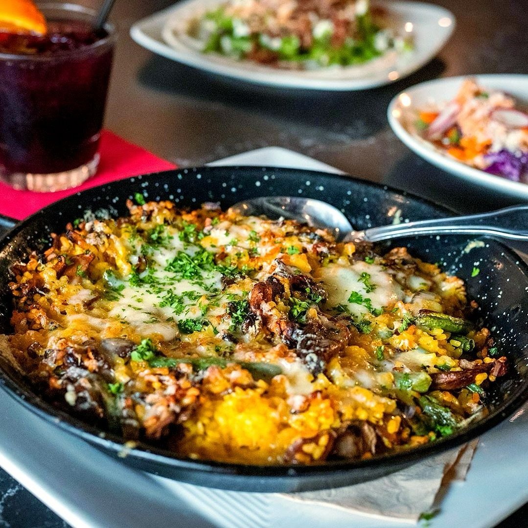 Macro dosing this Mushroom Paella all month long. Holy moly is this dish good.⁠
⁠
Roasted gourmet mushroom mix, garlic, leeks, mushroom broth, green beans, gruyere cheese gratin⁠
⁠
Worcester location only!