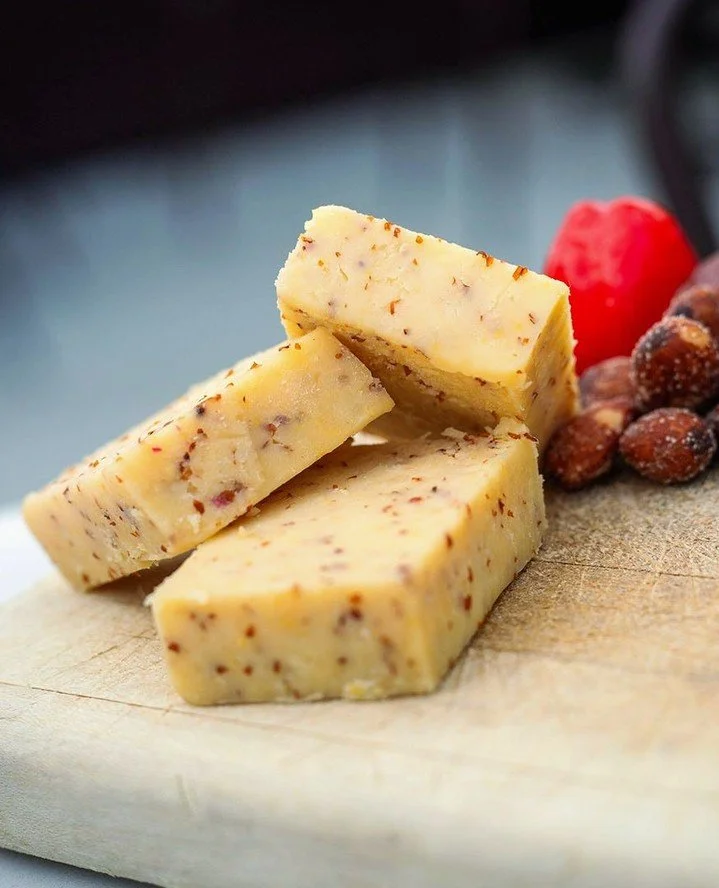 Searching for the perfect nosh to pair with your favorite pour? Look no further than chef's monthly featured charcuteria 🍷🧀🥖⁠
⁠
RED DRAGON &ndash; brown ale &amp; mustard, UK⁠
WILD BOAR SAUSAGE &ndash; pork, domestic⁠
⁠
Now available in Worcester 