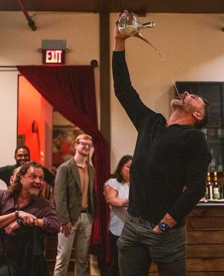 Better start practicing that porrón! Our next wine dinner is on the books and scheduled for Wednesday, November 12th from 6:30–9:30pm. Join us for our signature series featuring five courses paired with regional Spanish wines.
Grab yo