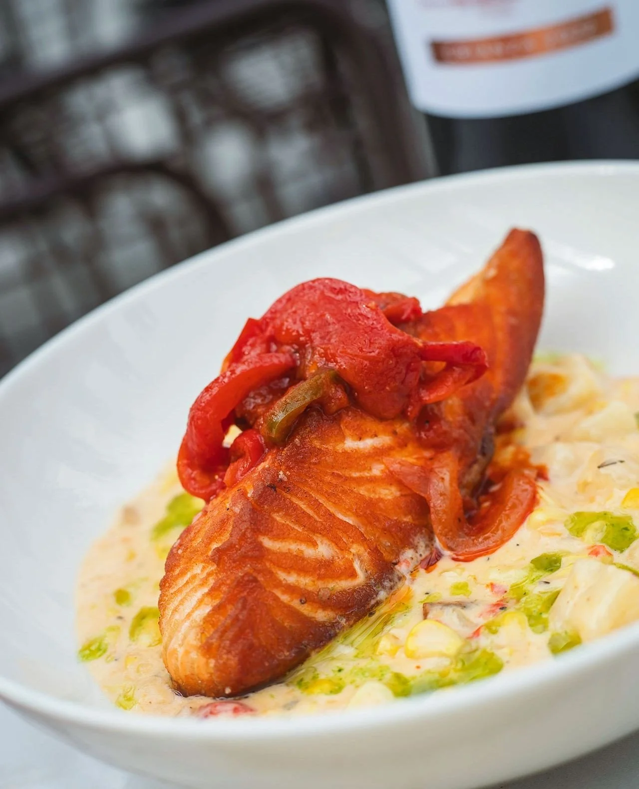 A taste of northern Spain, with a summer twist.⁠
⁠
This month's Seared Salmon features smoky Basque piperade, a fresh corn and chorizo chowder, and scallion oil&mdash;bringing together bold Spanish flavors with the season's best ingredients.⁠
⁠
Avail