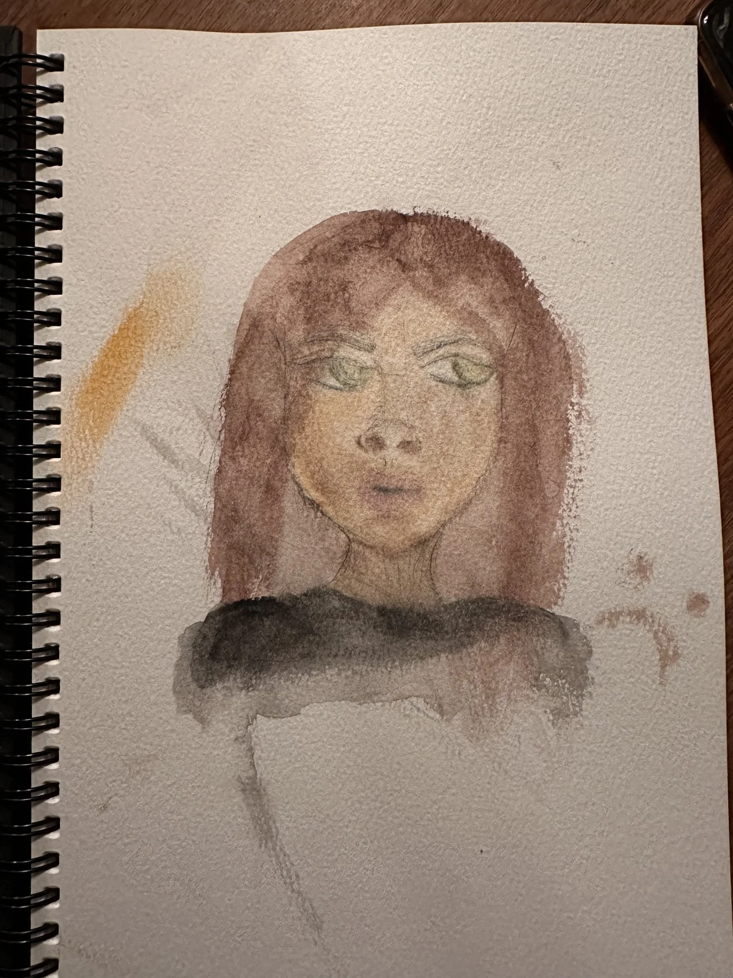 la muchacha - acuarela de Estela Castillejo