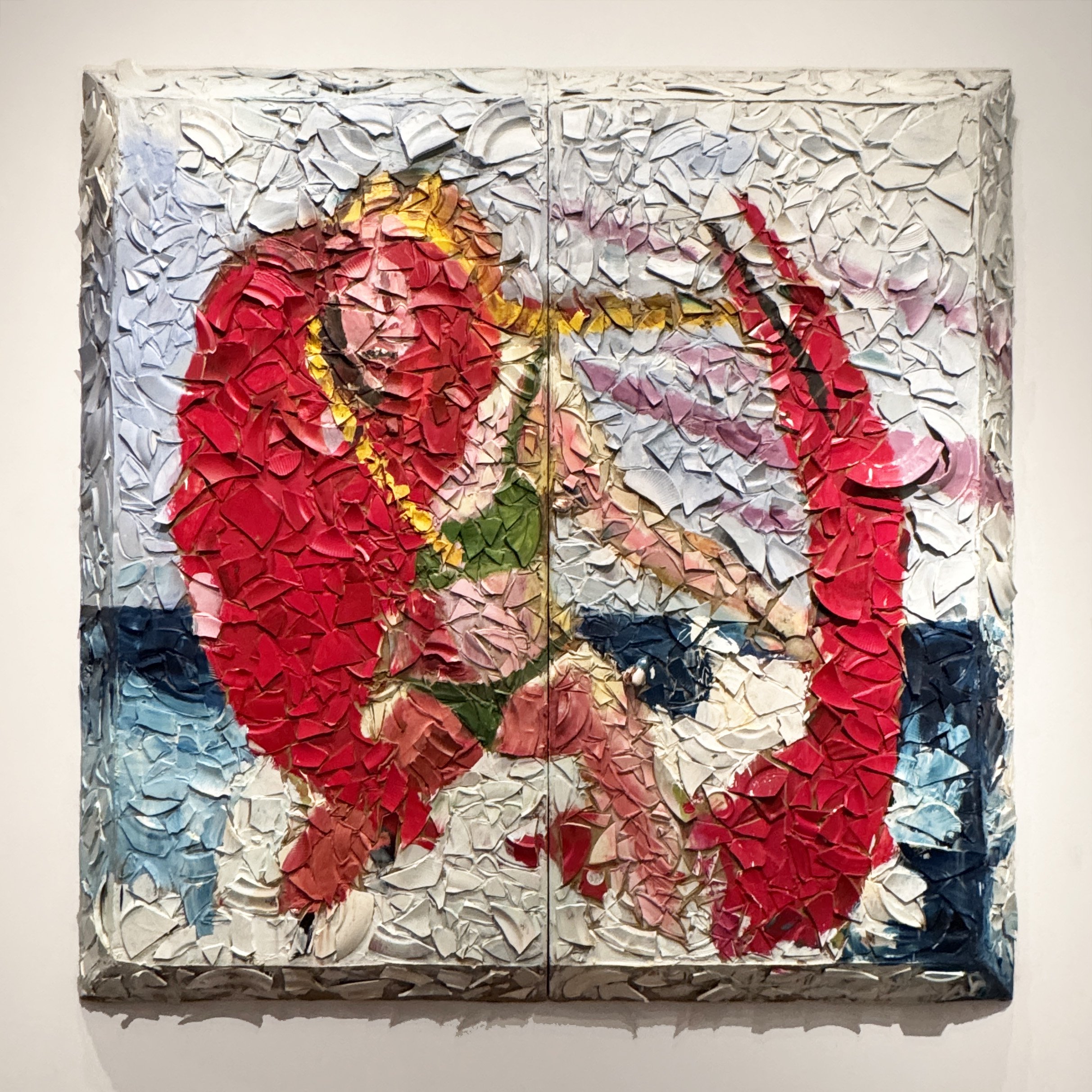 Julian Schnabel painting on the wall