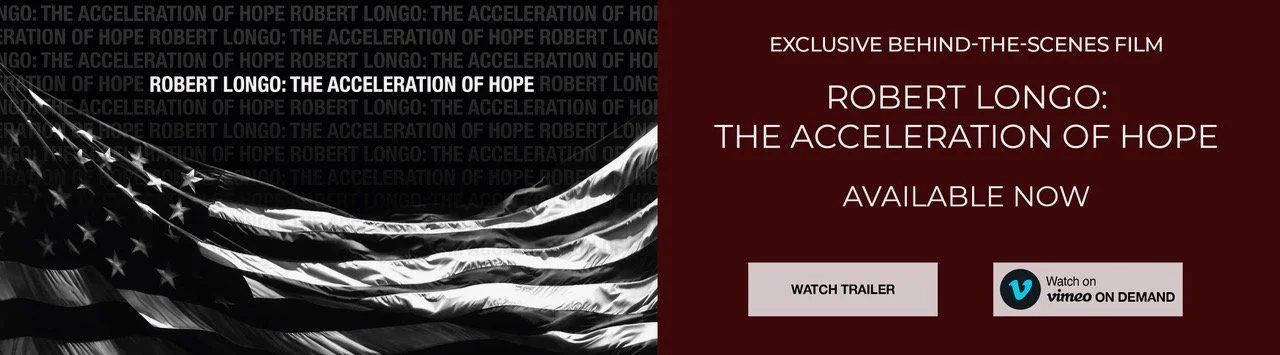 Robert Longo Acceleration of Hope Banner