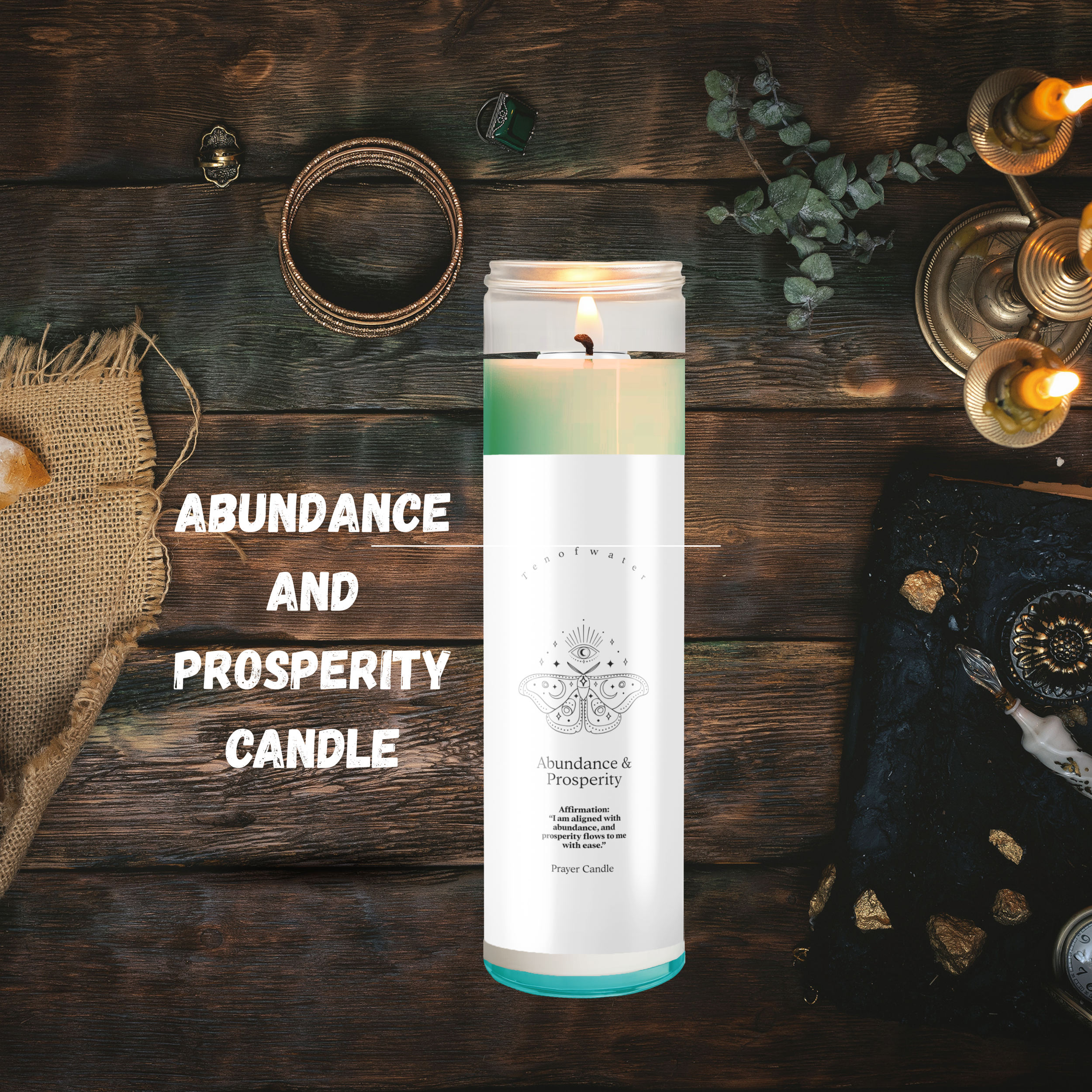 Unscented Abundance & Prosperity Candle