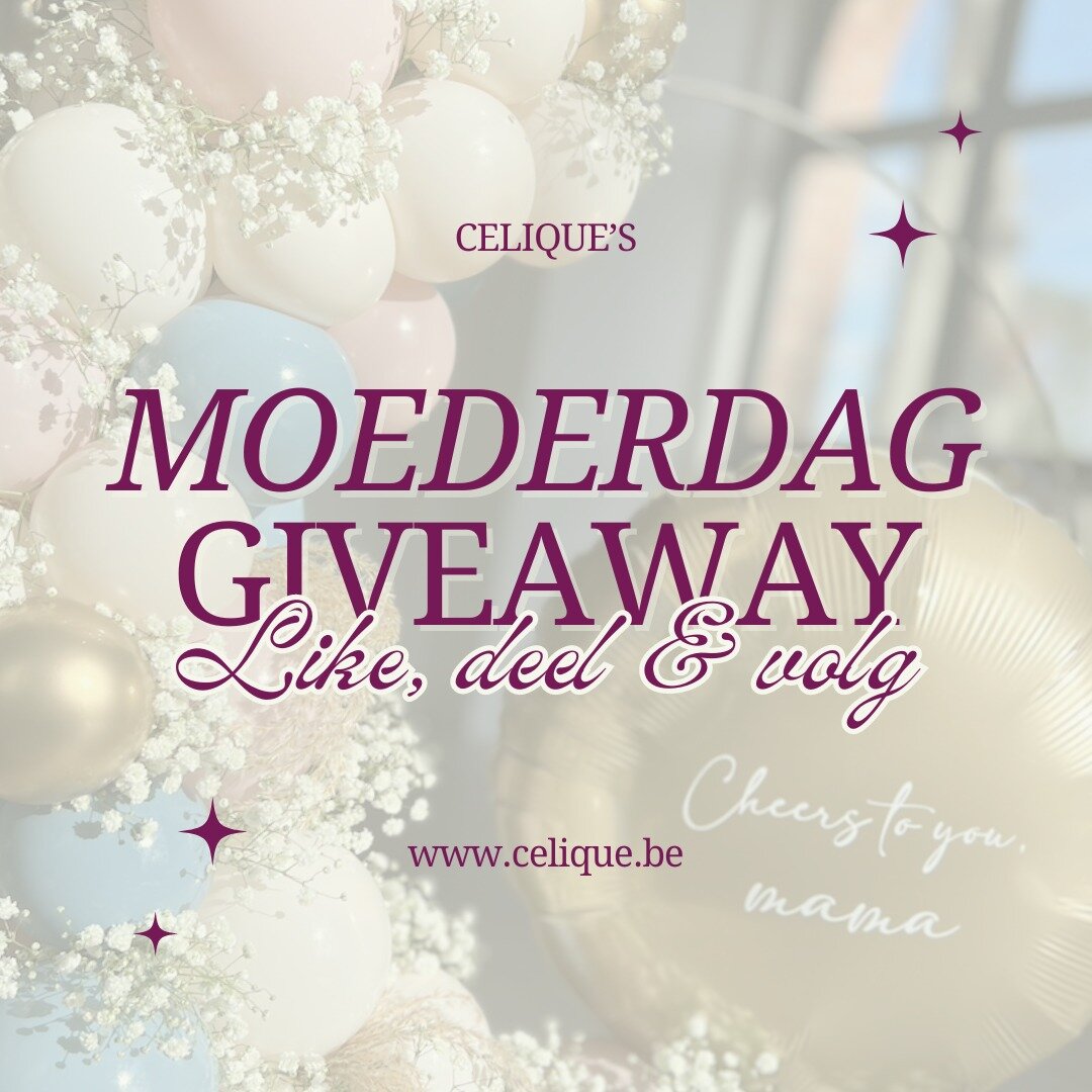 Win een centerpiece uit ballonnen voor Moederdag! 🌻💖 Het is alweer een tijdje geleden dat CELIQUE een giveaway deed. Volgende maand is het Moederdag, een ideale gelegenheid dus! 

De reel met deze prachtige hoepels deed het heel goed en viel in de 