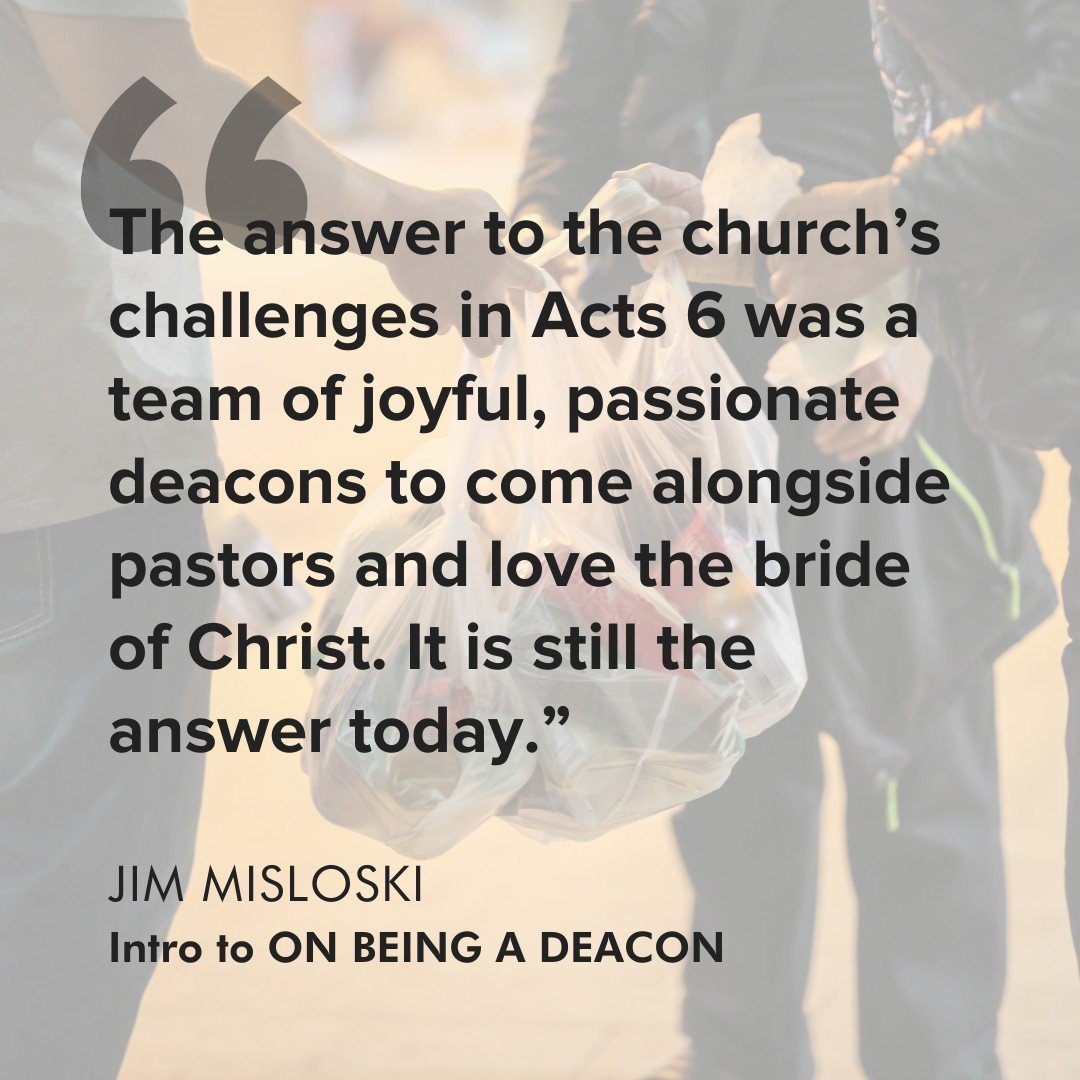 Check out this immensely practical and compelling manual on deacon ministry in the local church! 

Whether you are looking to clarify the direction of your deacon ministry or hoping to build greater competency into this ministry, this book is for you