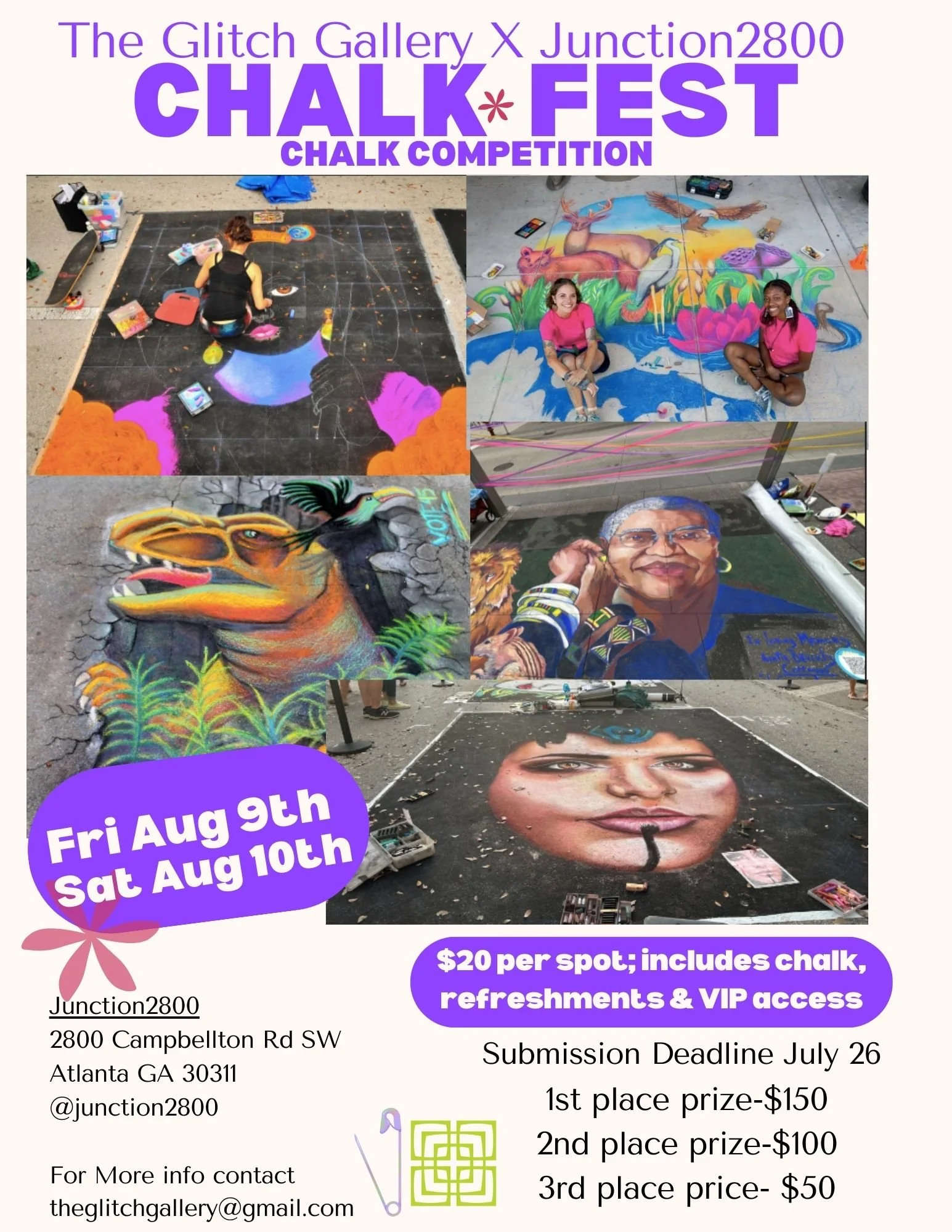 The Glitch Gallery X Junction2800 1st Annual CHALKFEST