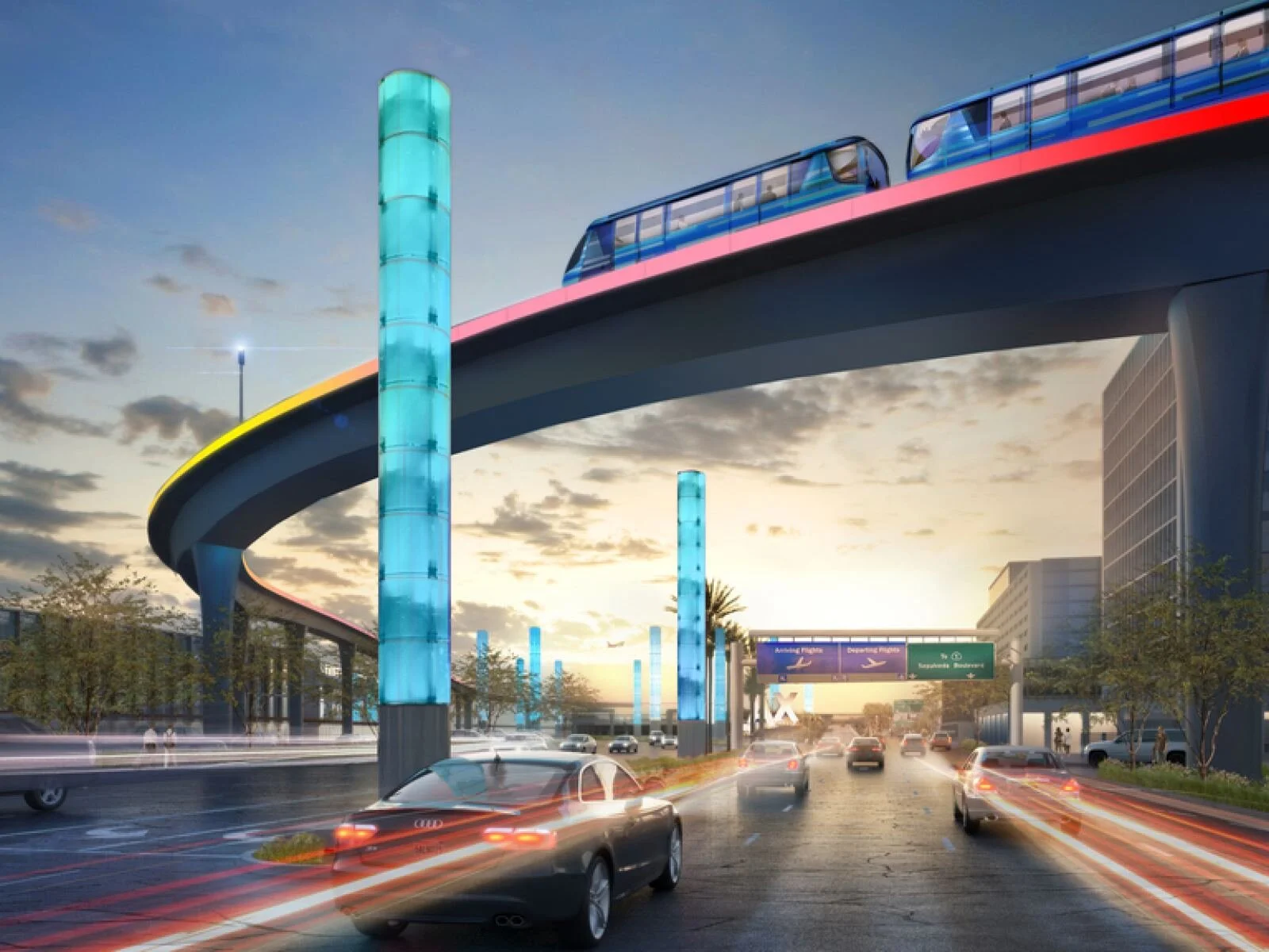 LAX Automated People Mover (APM),  Los Angeles, CA