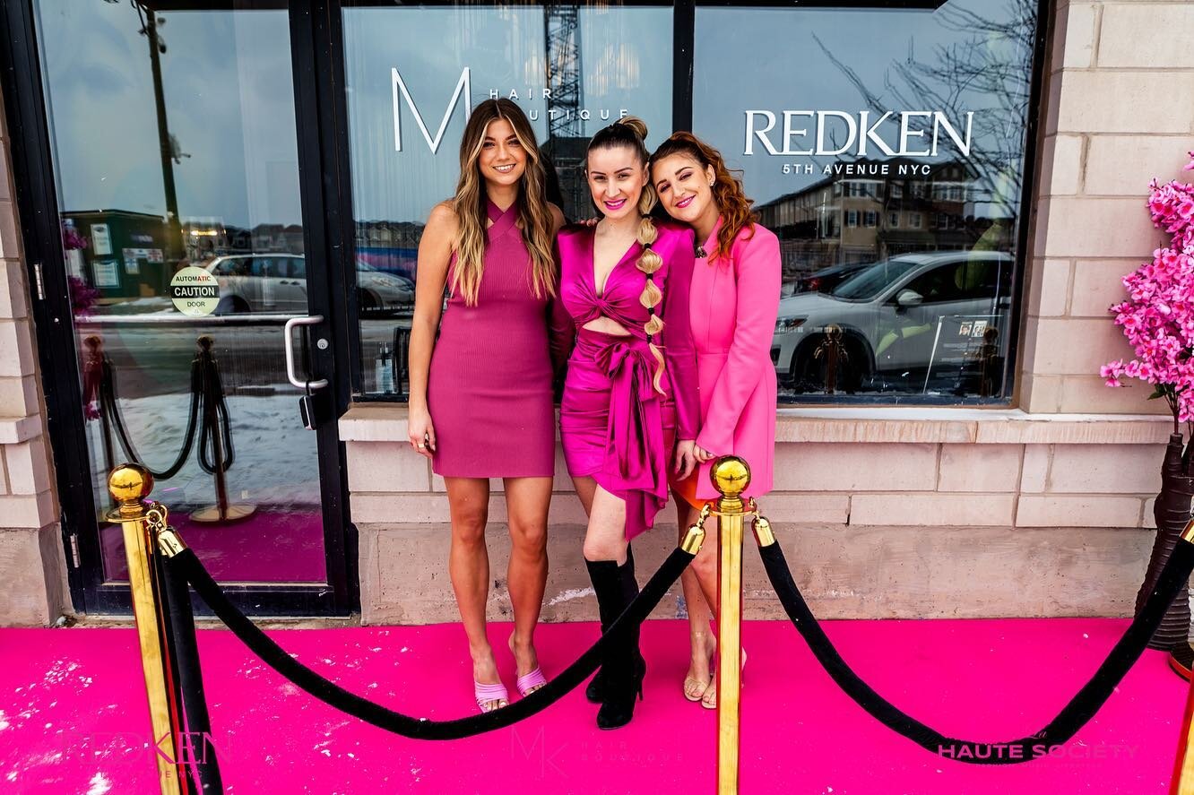 La vie en rose.. 💓🌸
We thank all of our gorgeous friends for making our grand-opening event a memorable one.. now we can&rsquo;t wait to color your world! 

#champagnecampaign #pinkparty #loveisinthehair #hellogorgeous #REDKEN #mkhairboutique #nowo