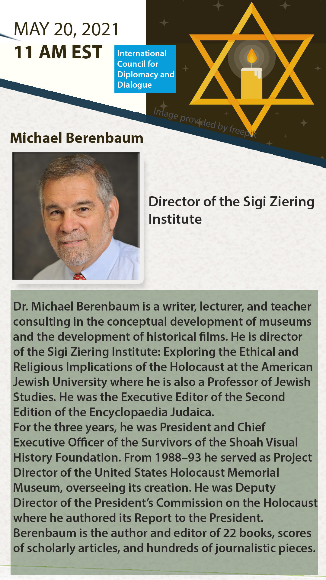 icdd_holocaust_2021_Michael Berenbaum_may20.jpg