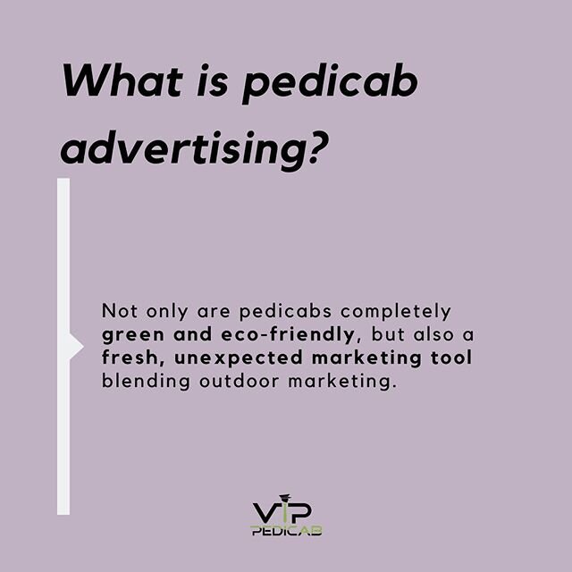 It&rsquo;s time to #gogreen with your #business 🌱
Advertise on #ecofriendly pedicabs for a fresh and unique way of #outdoormarketing
&bull;
#SanDiego #sandiegobusiness #businessowner #entrepreneur #localbusiness #sandiegolocalbusiness #gaslampdistri