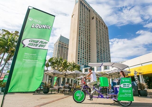 Want to drive traffic 🚀🚀to your booth at #SanDiegoConventionCenter ?
We can help you achieve your goal! 💥Advertise on the streets with us, give #complimentary rides to your audience then sit back and relax 😎
@sdconventionctr
@xbox 
______________