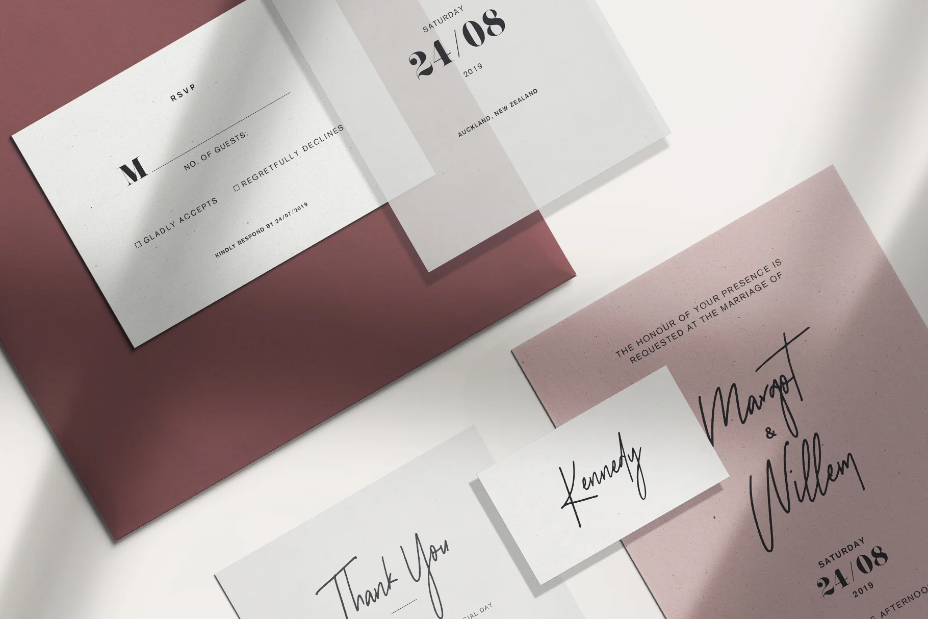 + MARGOT AND WILLEM Wedding stationery