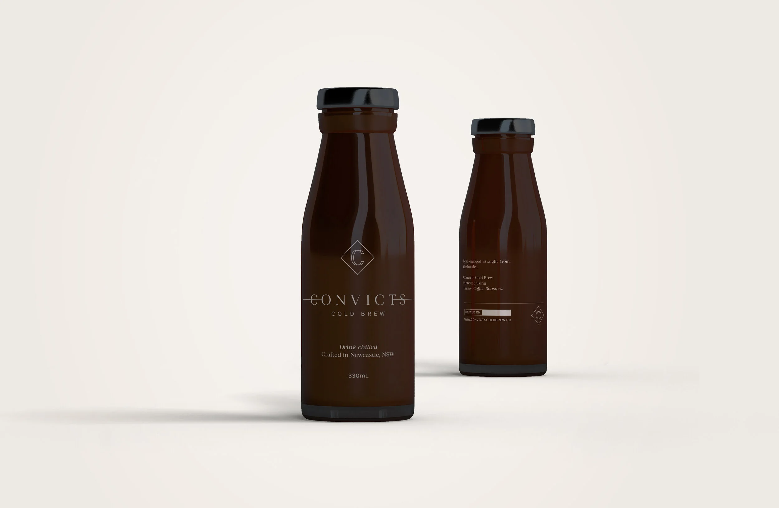 + CONVICTS COLD BREW Brand identity – Label design