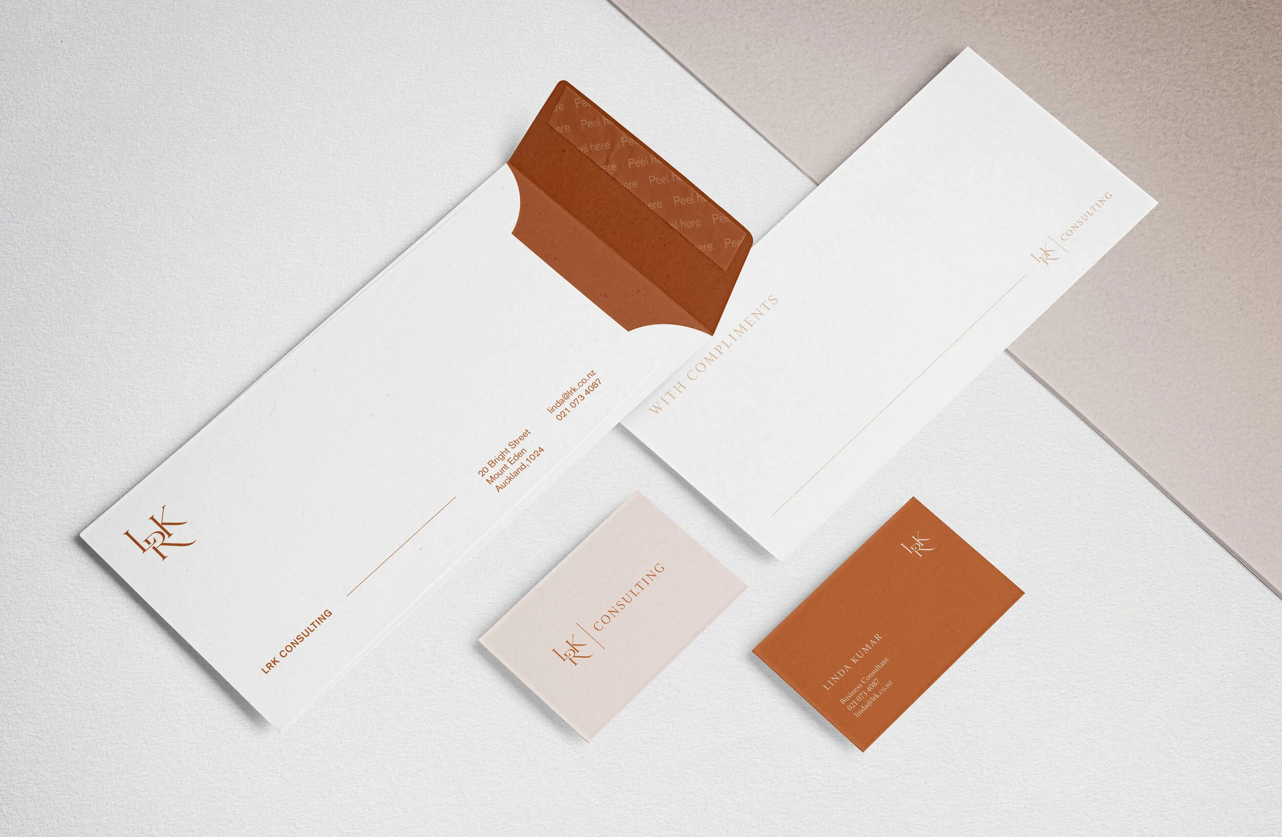 + LRK CONSULTING Brand identity – Marketing collateral