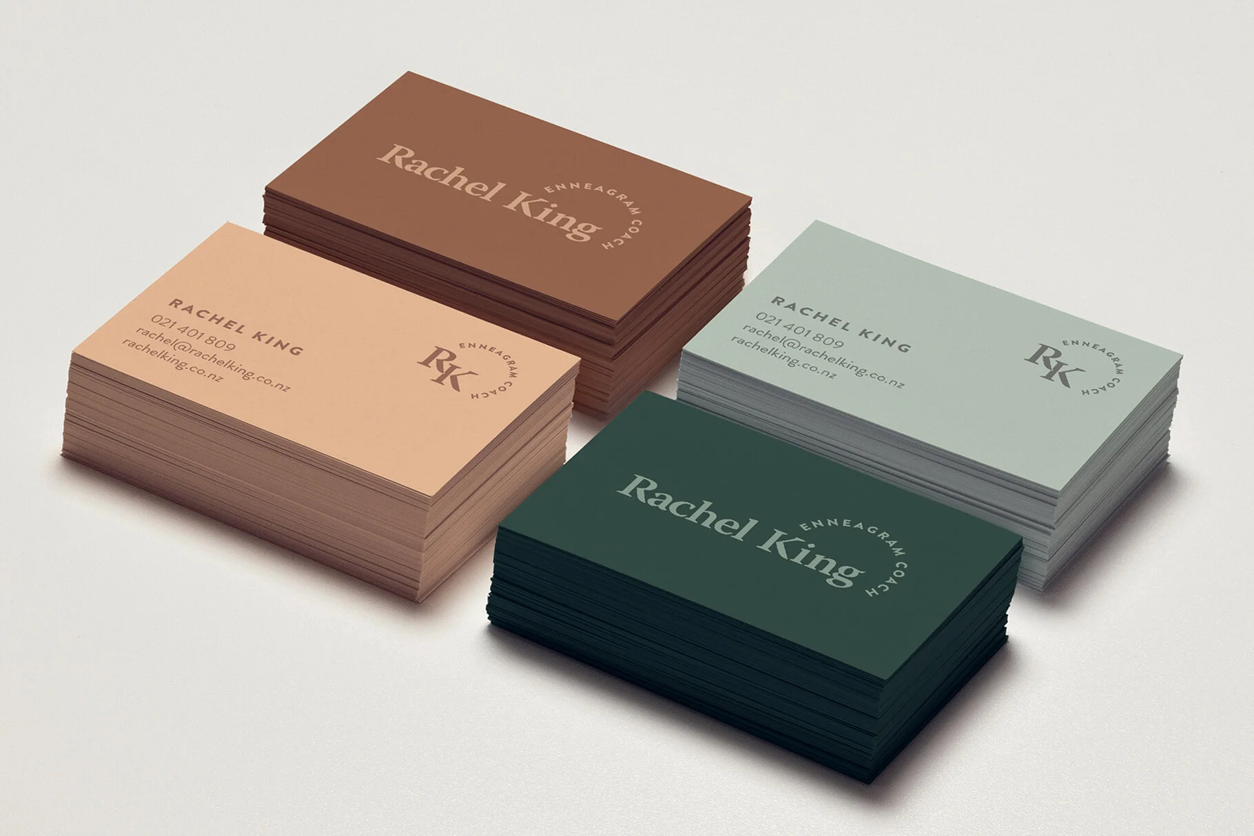 + RACHEL KING ENNEAGRAM COACH Brand identity – Marketing collateral