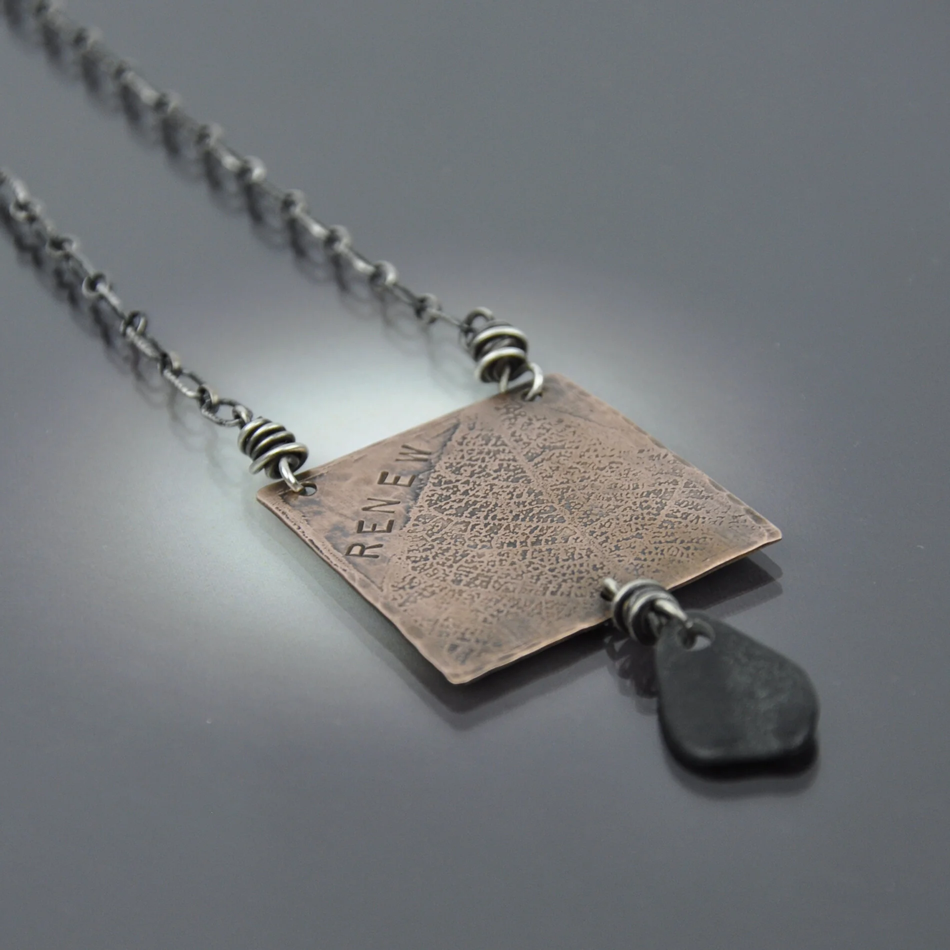 "RENEW" Necklace - Lake Superior Stone