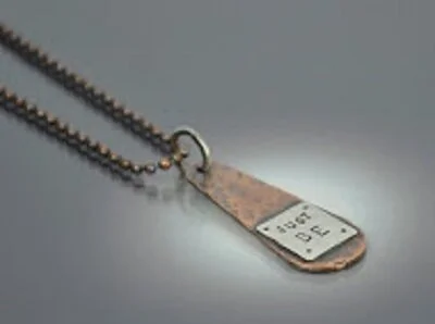 "JUST BE" Necklace - Sterling &amp; Copper - Handmade