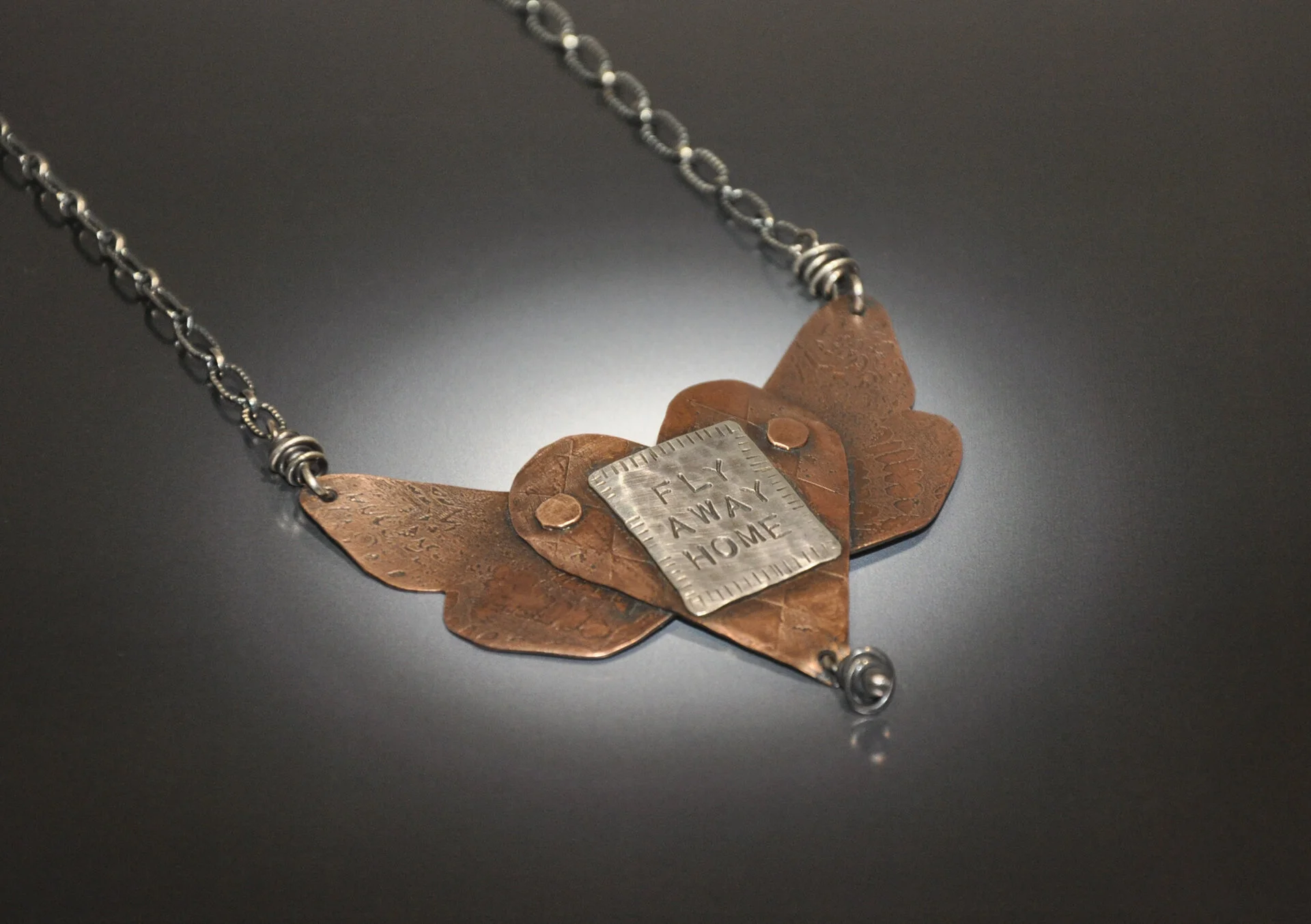 "FLY AWAY HOME" Necklace - Handmade
