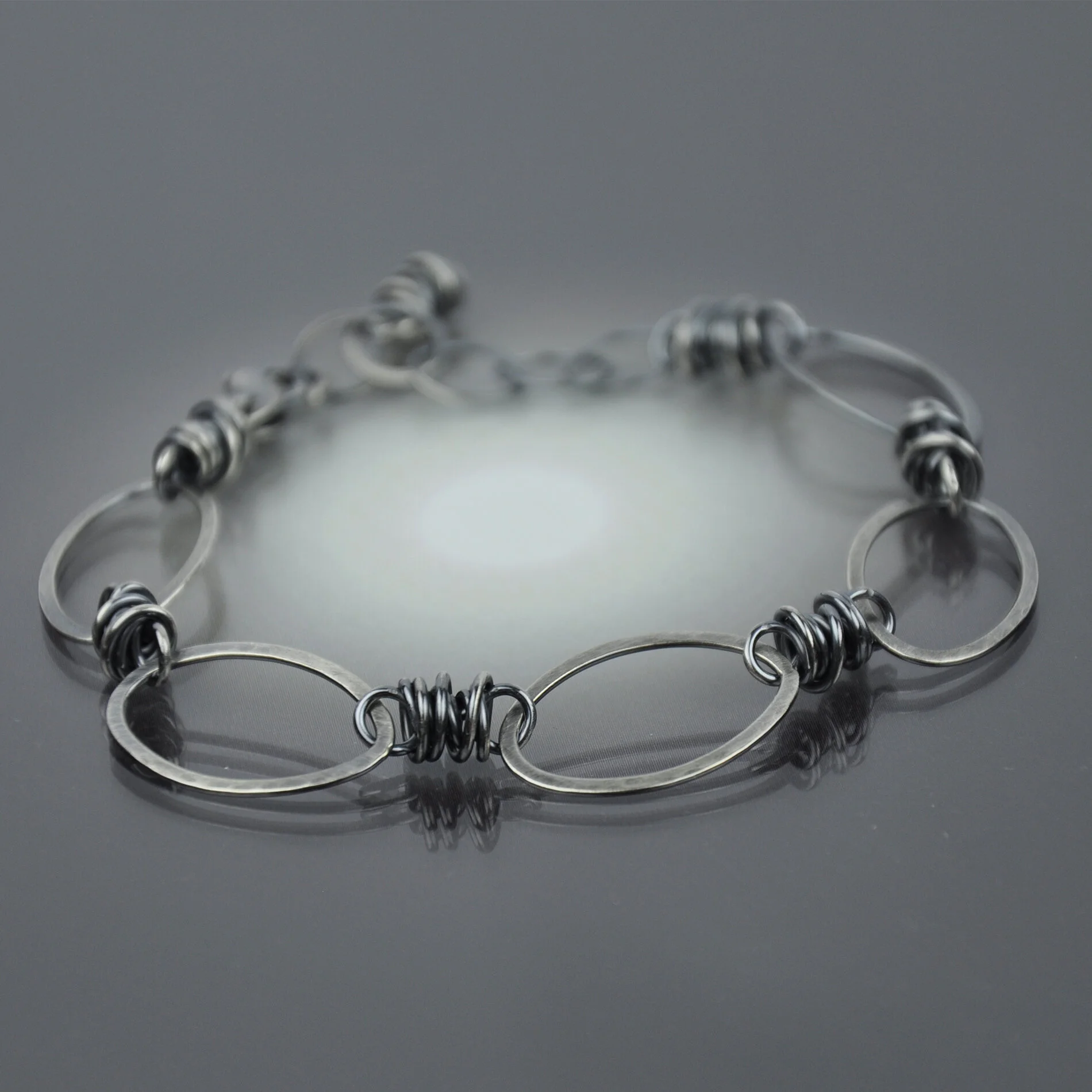 Sterling Oval Link Bracelet - Handmade - CB&amp;CO