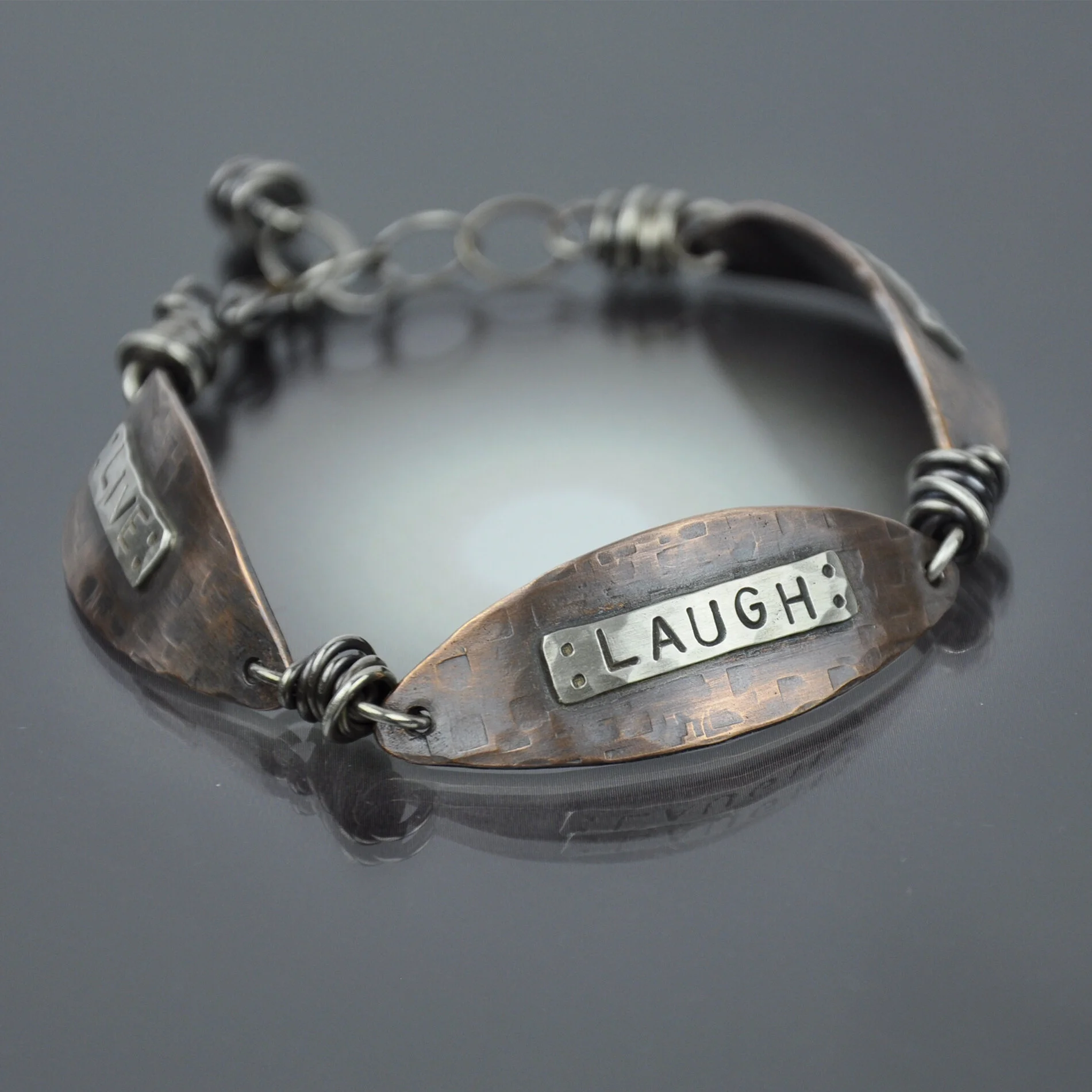 "LIVE LAUGH LOVE" Bracelet - Handmade