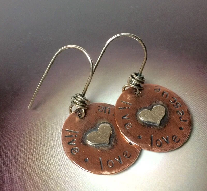 "LIVE LOVE RESCUE" Earrings - Animal Rescue