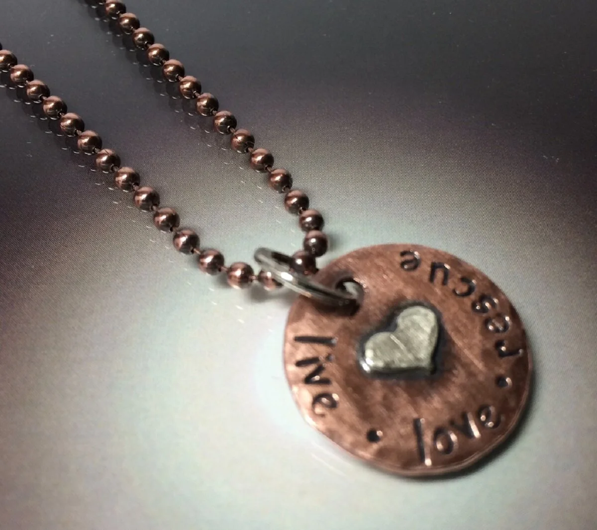 "LIVE LOVE RESCUE" Necklace - Animal Rescue