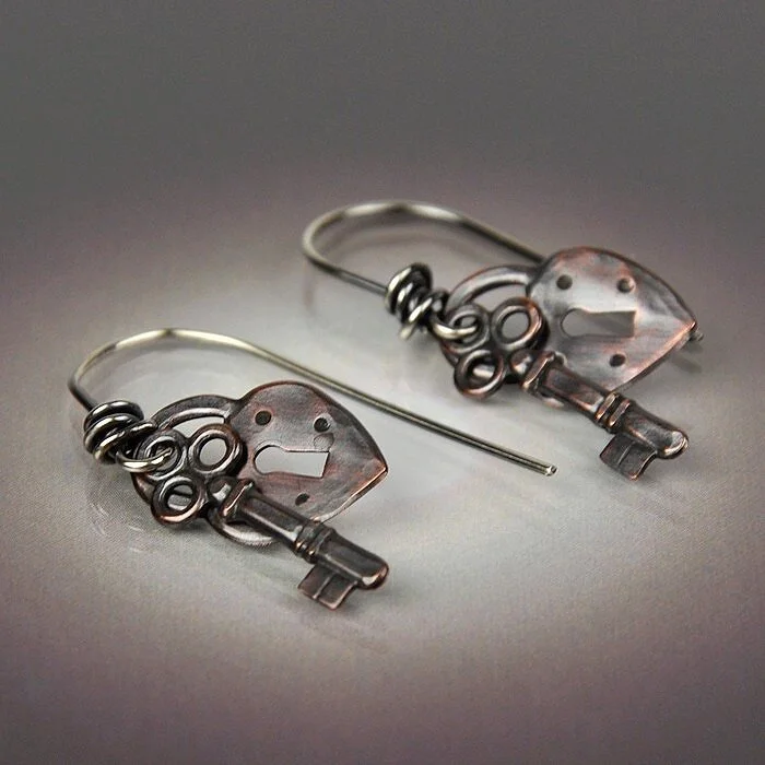 Lock &amp; Key Earrings