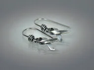 HOPE Ribbon Sterling Earrings