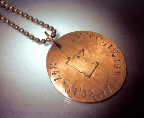 Custom Coordinates Necklace - Your State Jewelry