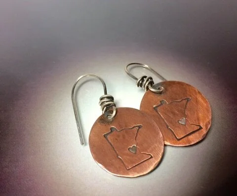 Home State Earrings - Copper - Your State Jewelry
