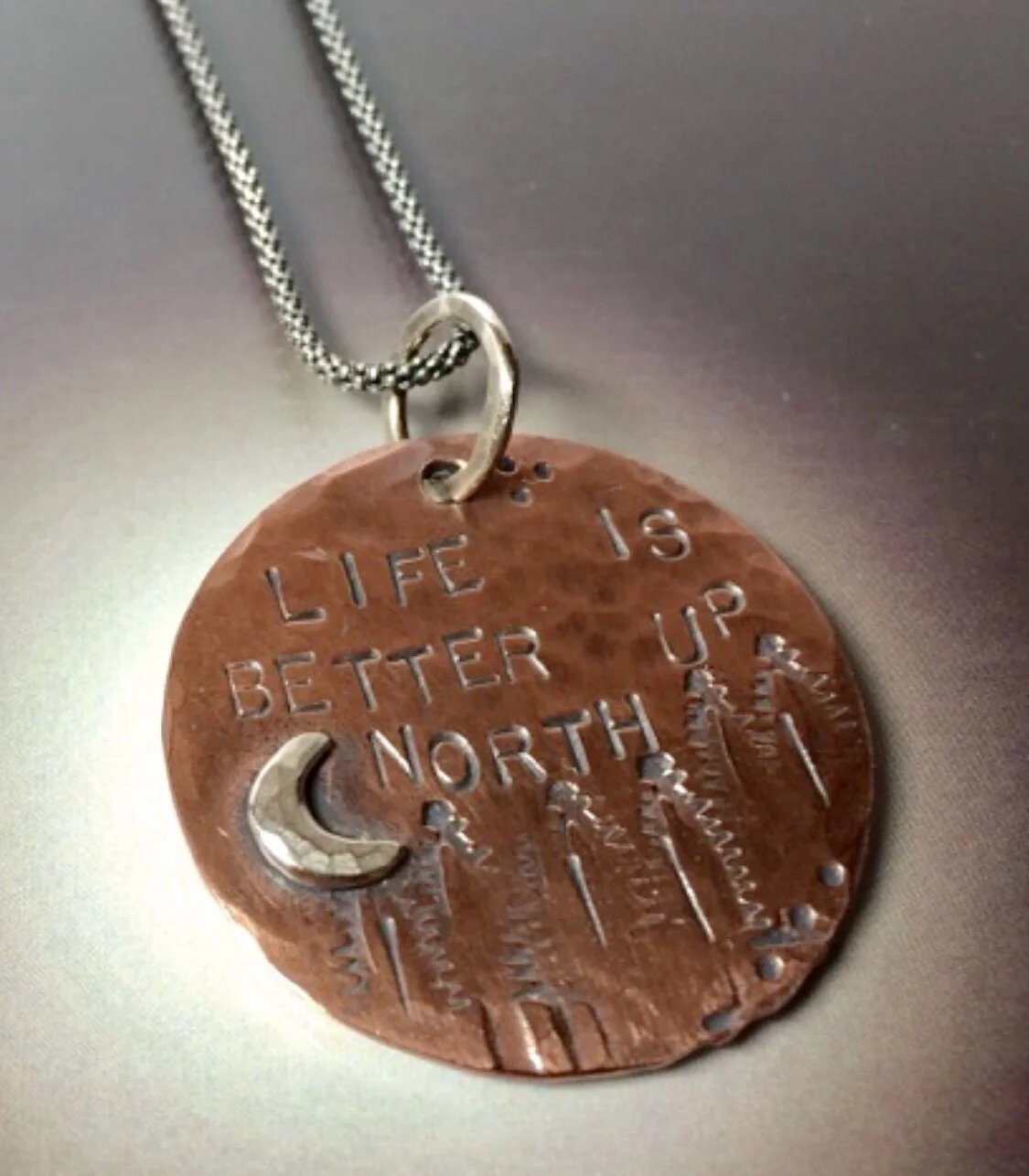 "LIFE IS BETTER UP NORTH" Necklace