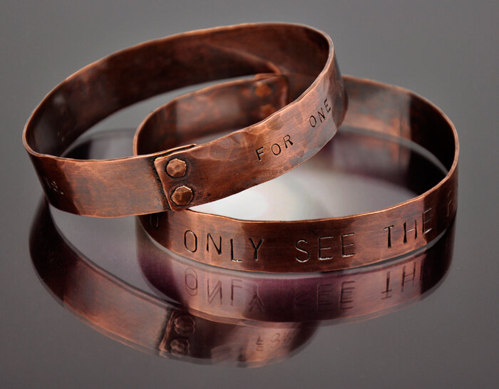 "ONE NEED ONLY SEE THE FIRST STEP" Bracelet - Handmade
