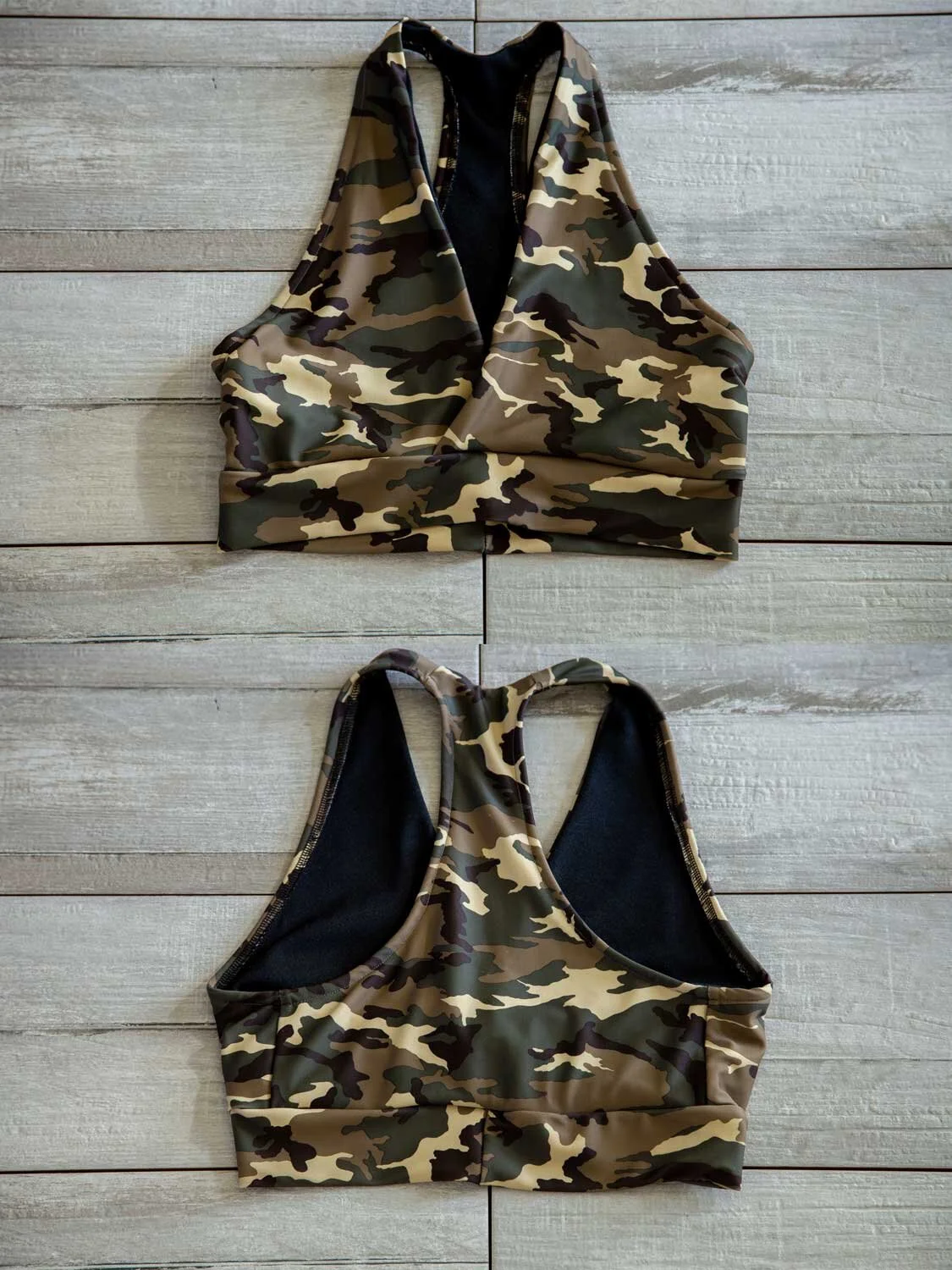camouflage bralette