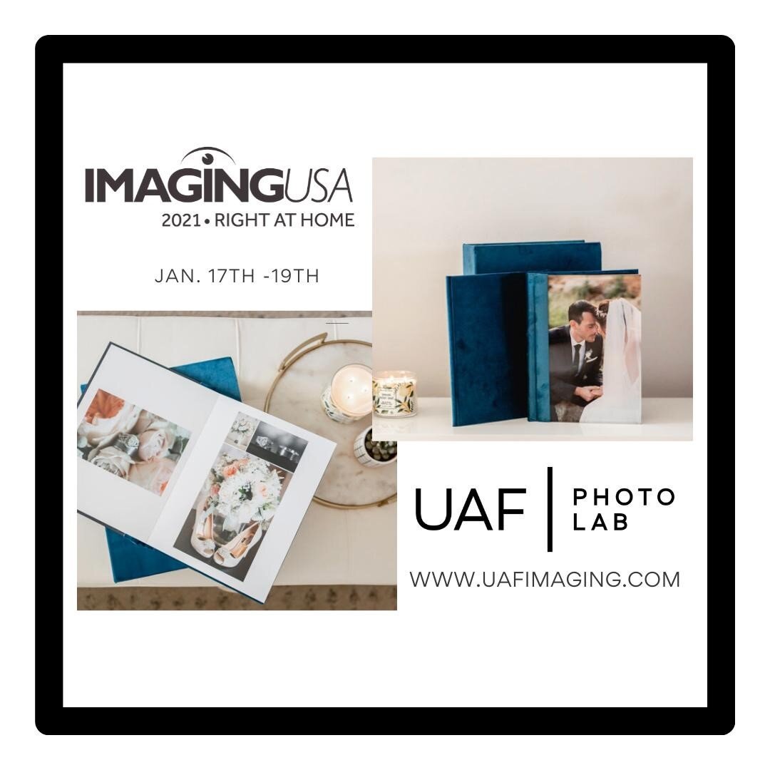 Are you attending Imaging USA 2021?! We can't wait for it to kick off on Sunday - come check us out at the virtual expo!⁠
⁠
⁠
⁠
⁠
#imagingusa #virtualexpo #tradeshow #uafphotolab #education #getyourlearnon #photographytradeshow
