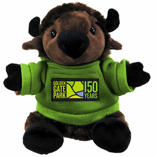 Purchase your cute Golden Gate 150 baby bison plushie and other souveniers today