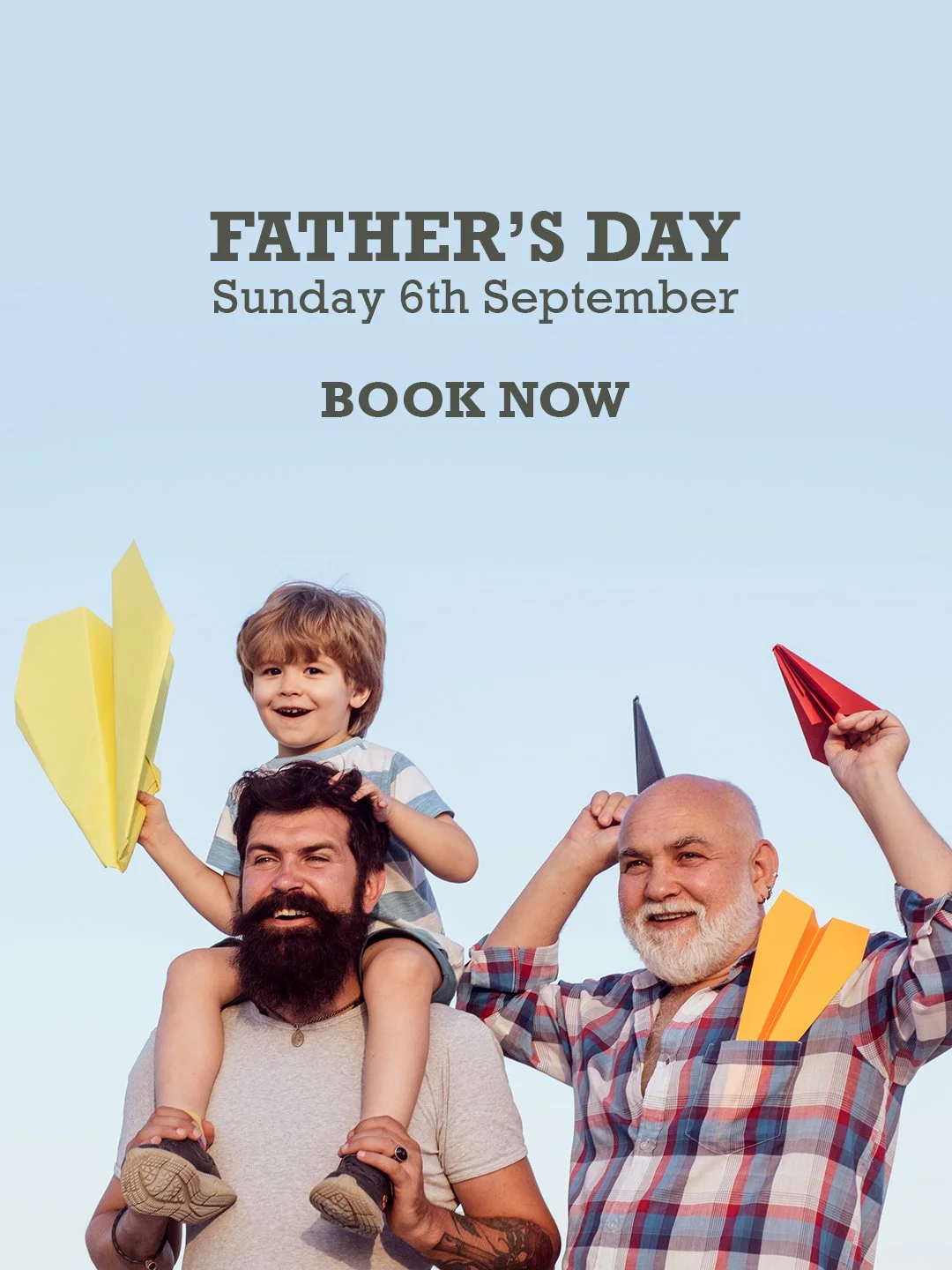 Father's Day Sunday 6th September
