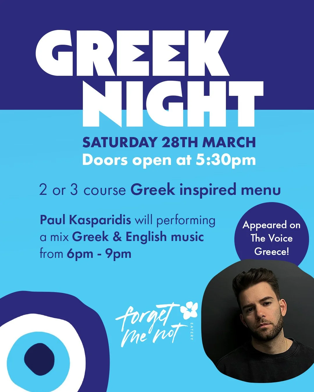 Greek Night 28th March 2026