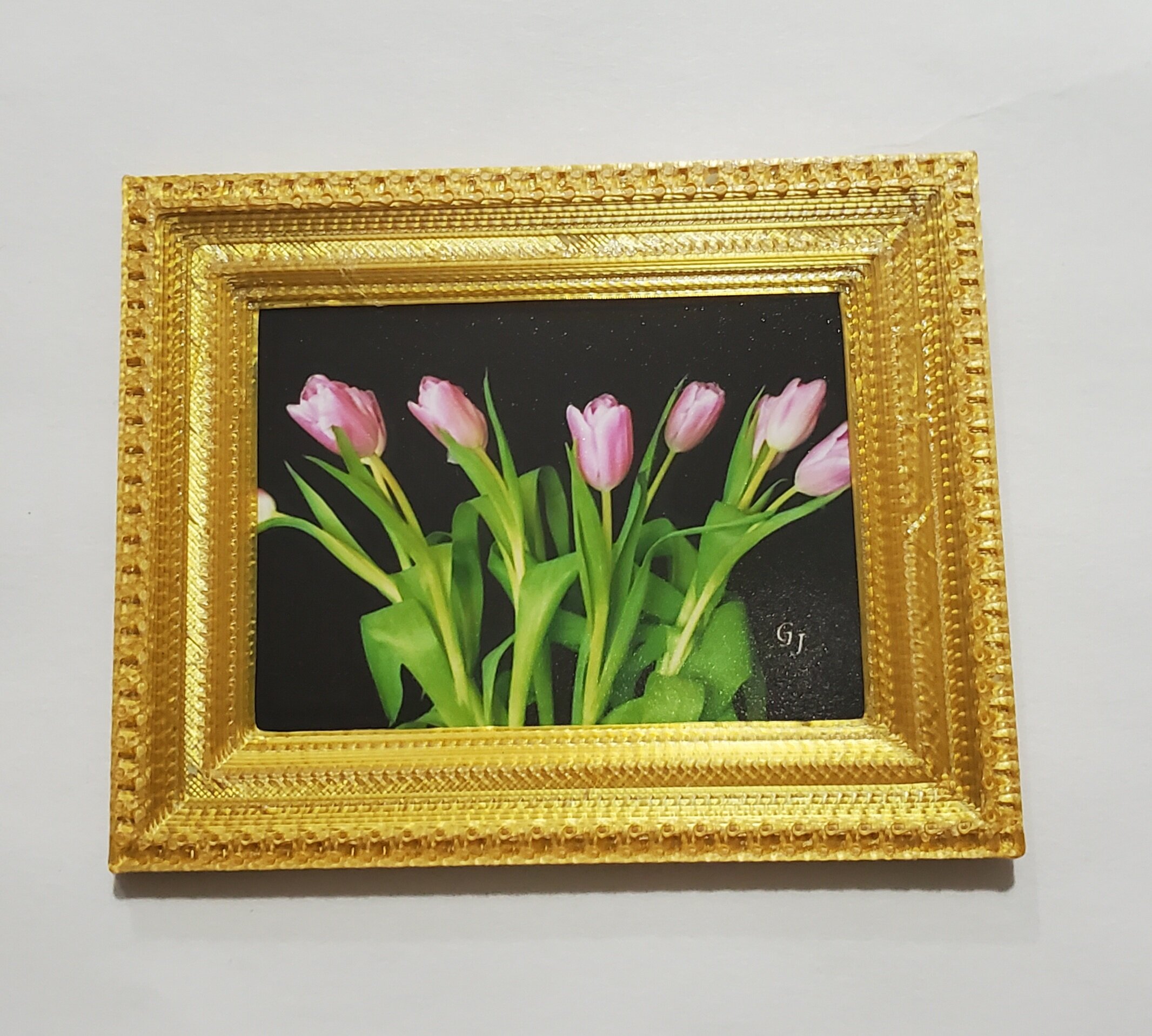 Tulips framed art