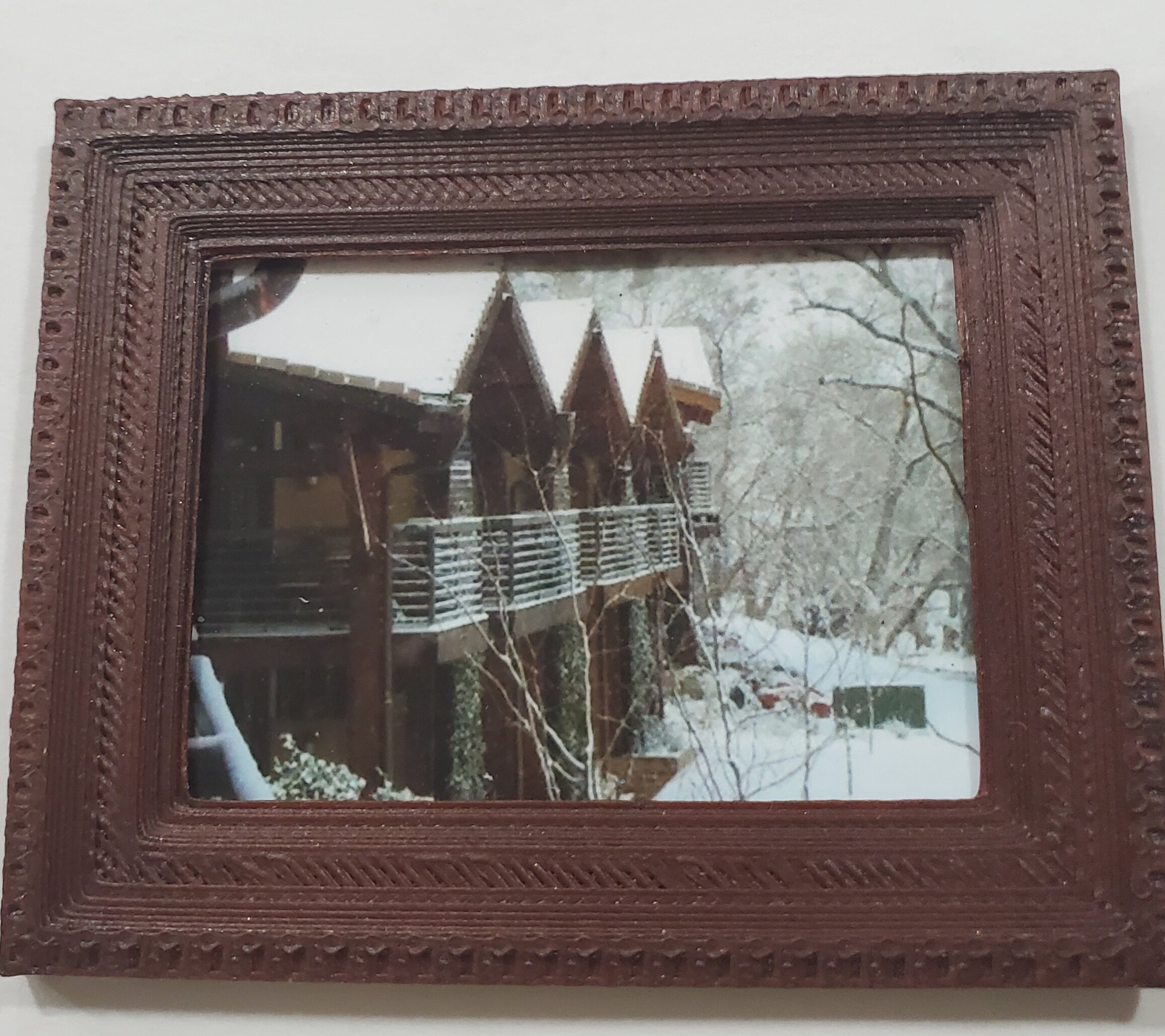 Winter vacation framed art