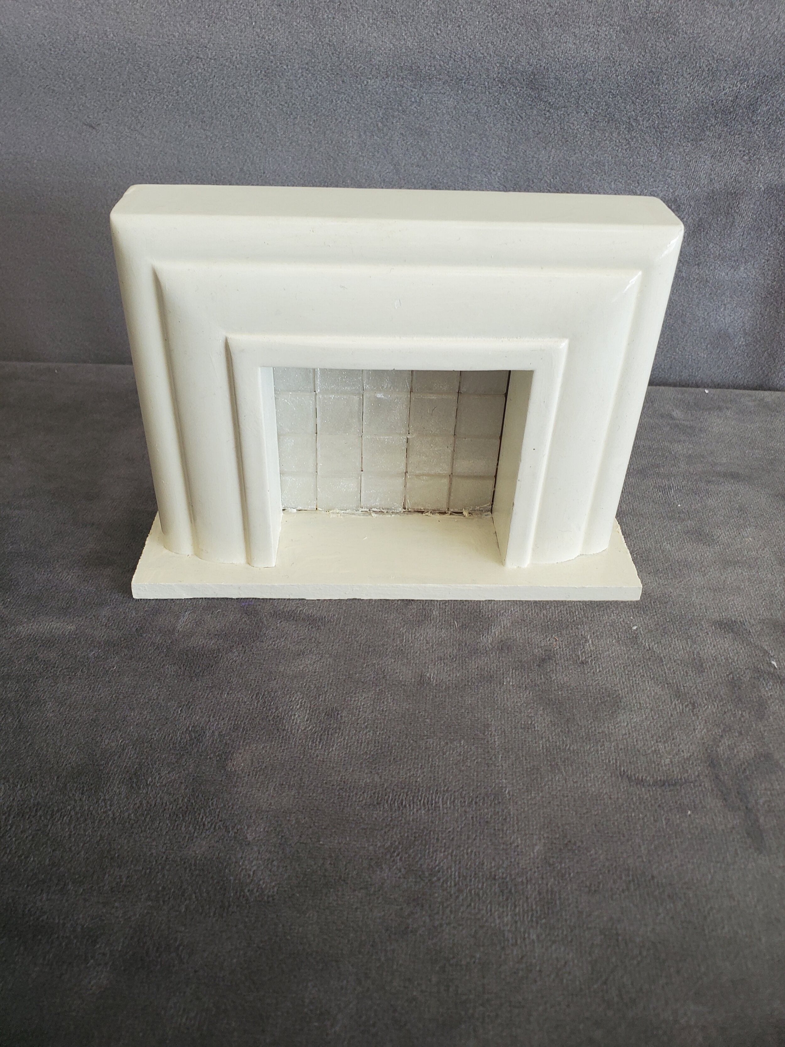 Modern cream fireplace