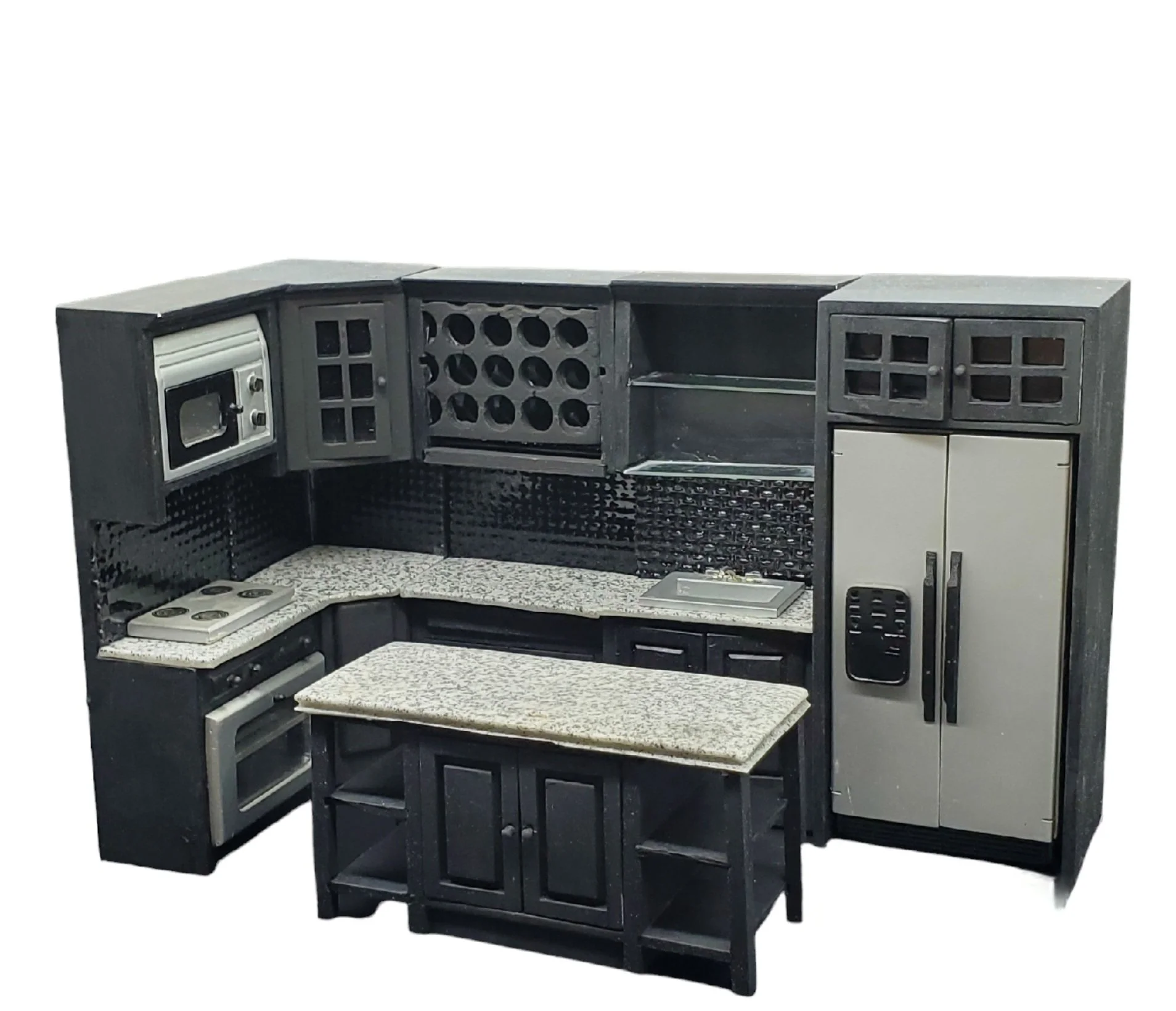 modern black kitchen