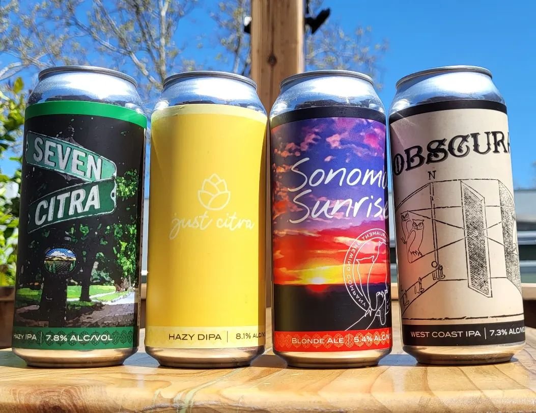 fresh beer alert! old favorites are returning, and a new beer debuts on draft sunday!

today we are packaging everything pictured plus more fresh kaleidoscope! 

sonoma sunrise is back just in time for brighter days and hotter weather. this easy-drin