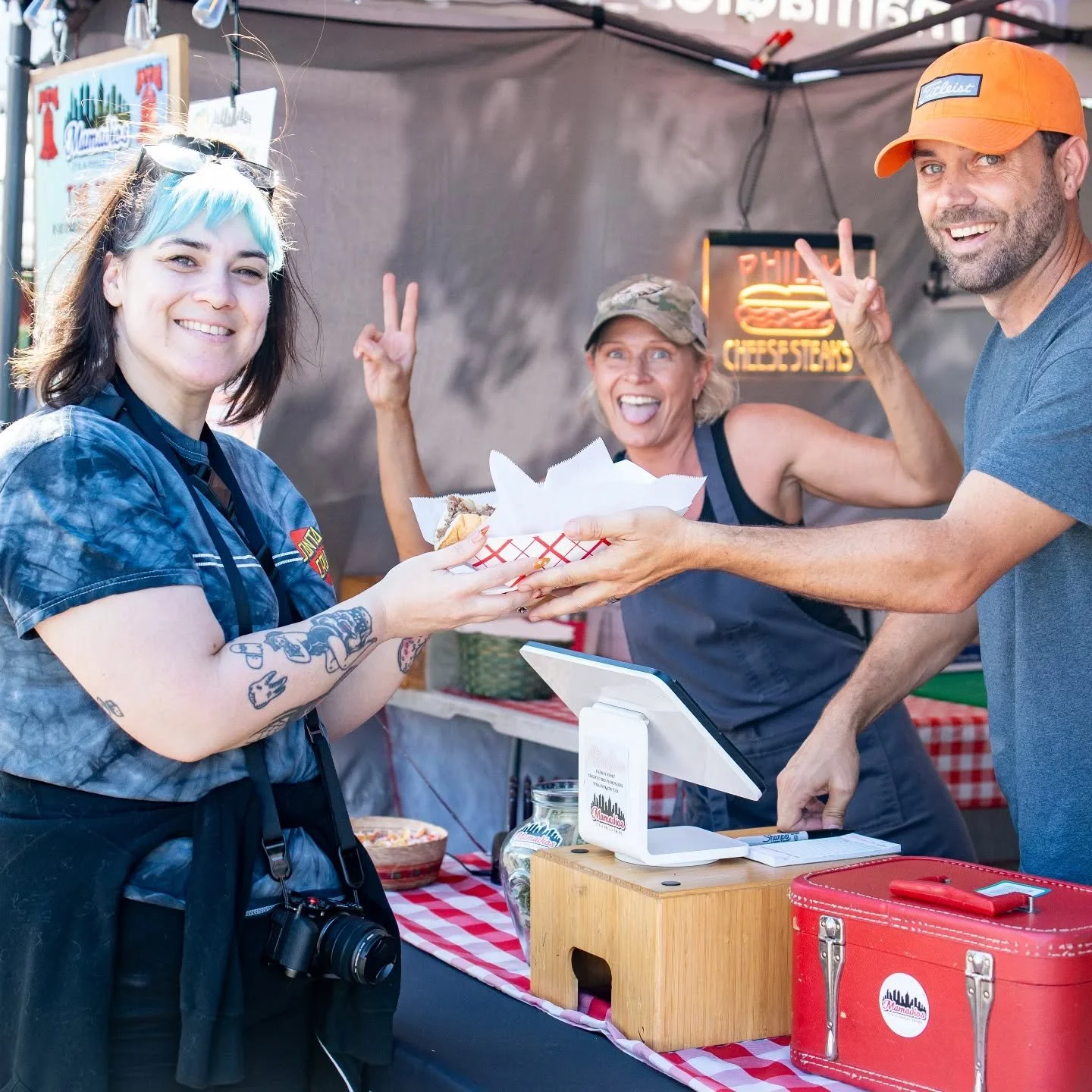 fresh beer, always. every other tuesday, @mamadios_philly is in the house. 
chris and sasha are bringing the  with specials tonight.
start your night with a philly style hot beef sando with caramelized onions, mozz and provolone chees