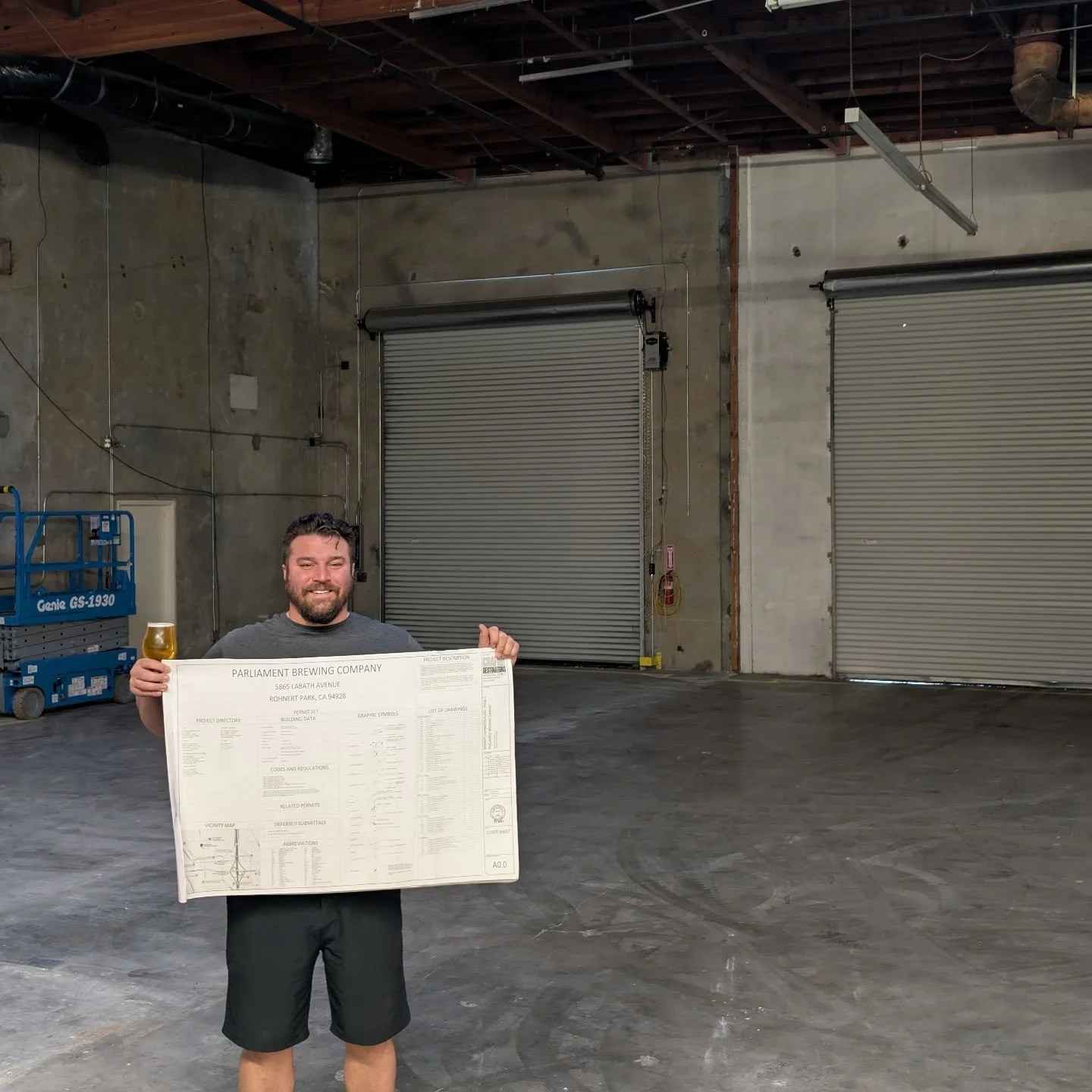 new beer: start work - west coast ipa, 7.4% with riwaka, krush, and columbus

this week we begin the lion's share of our expansion work, cutting out a few thousand square feet of concrete and removing many, many yards of ground beneath it so that we 