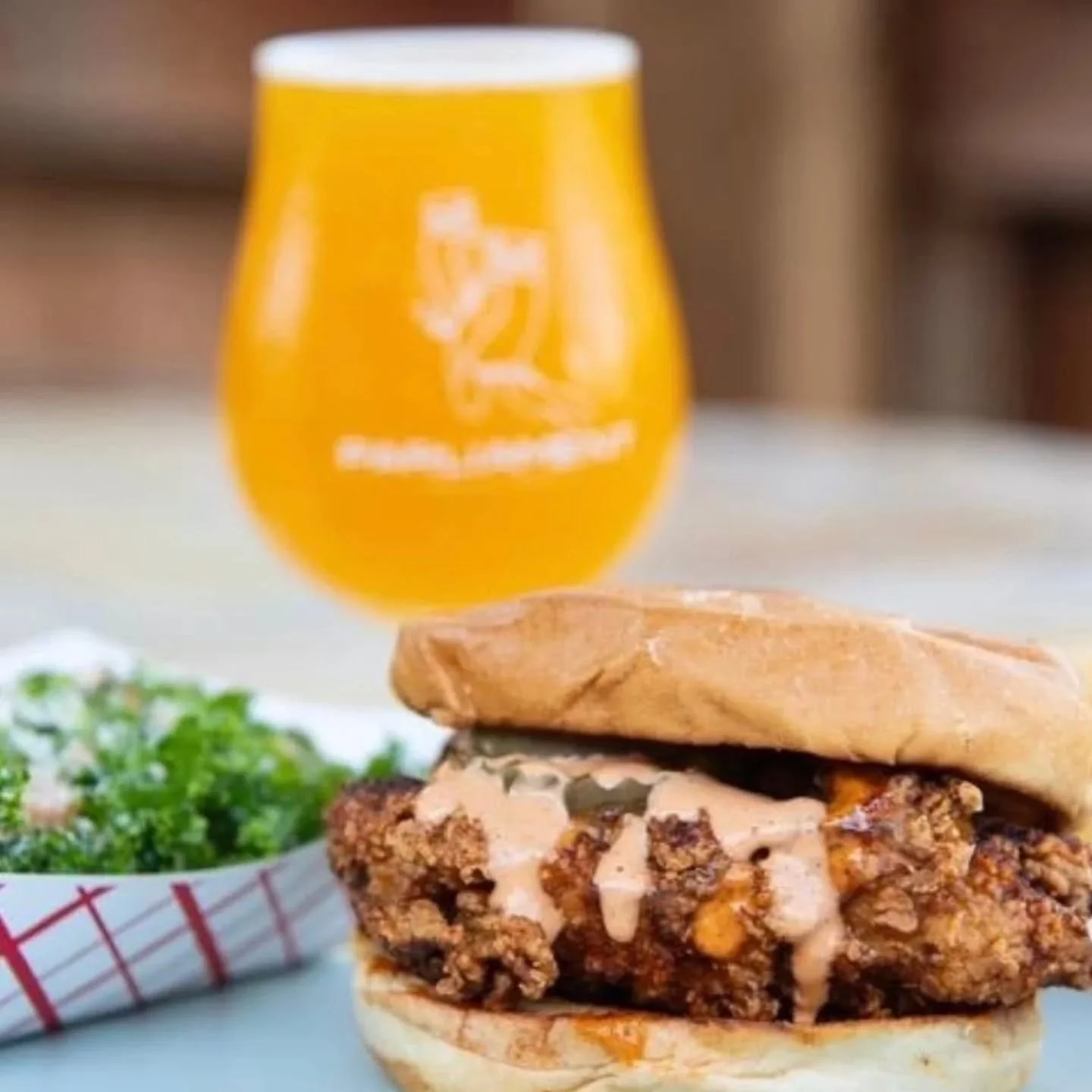 fried chicken 🤝 fresh beer

we've got @apihotchicken back with us this today serving up crispy fried chicken with a mexican twist. Pick your spice level, make it tenders or a sandwich with a side of well seasoned fries. come through this afternoon