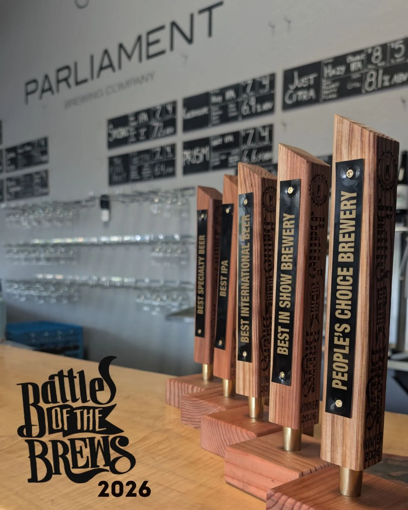 congrats to our production team in winning 5 awards @battleofthebrews 

the beers we won awards for are:

best ipa - s&rsquo;mosaic - west coast ipa
best specialty beer - barrel librarian volume 1: barrel-aged imperial stout
best international 