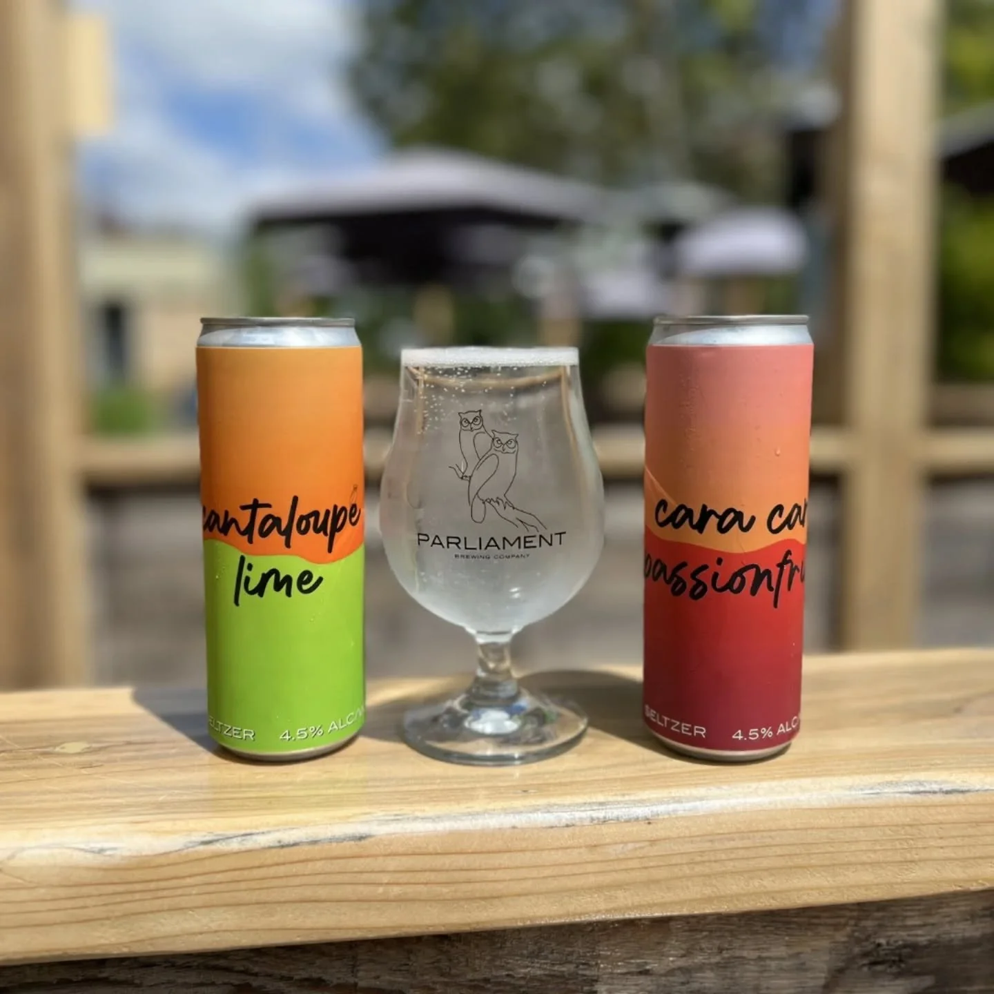 seltzers are locked &amp; loaded

we've got canteloupe lime and cara cara passionfruit back on draft and in cans! our seltzers are light, crisp &amp; effervescent with just a touch of natural fruit sweetness. 

they are made without gluten (though al